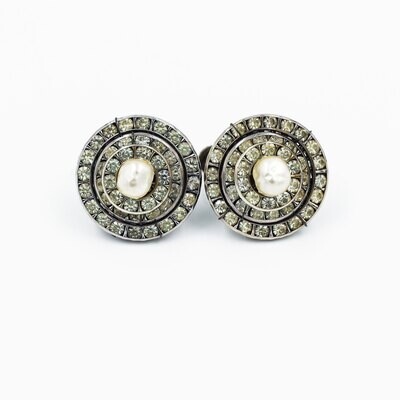 Miriam Haskell Round Circles Earrings