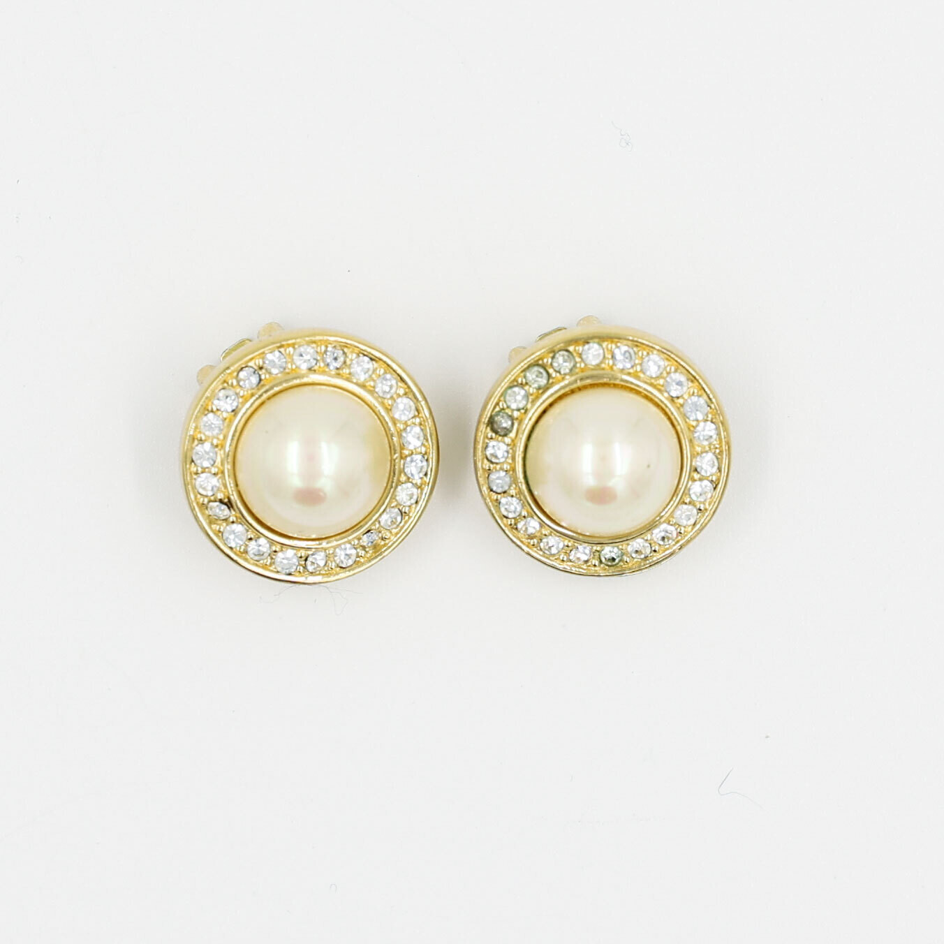Vintage Christian Dior Mini Pearl Earrings