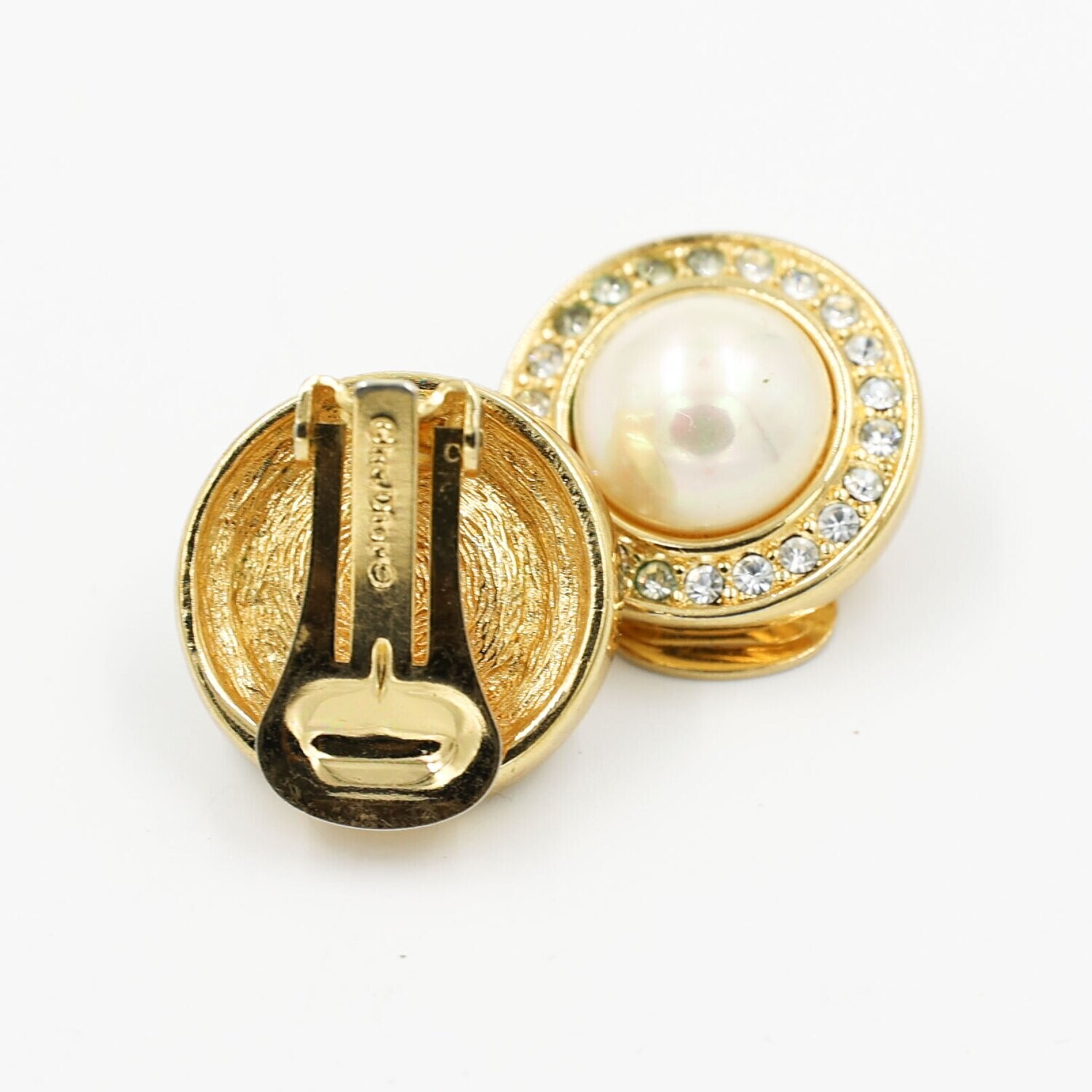Vintage Christian Dior Mini Pearl Earrings