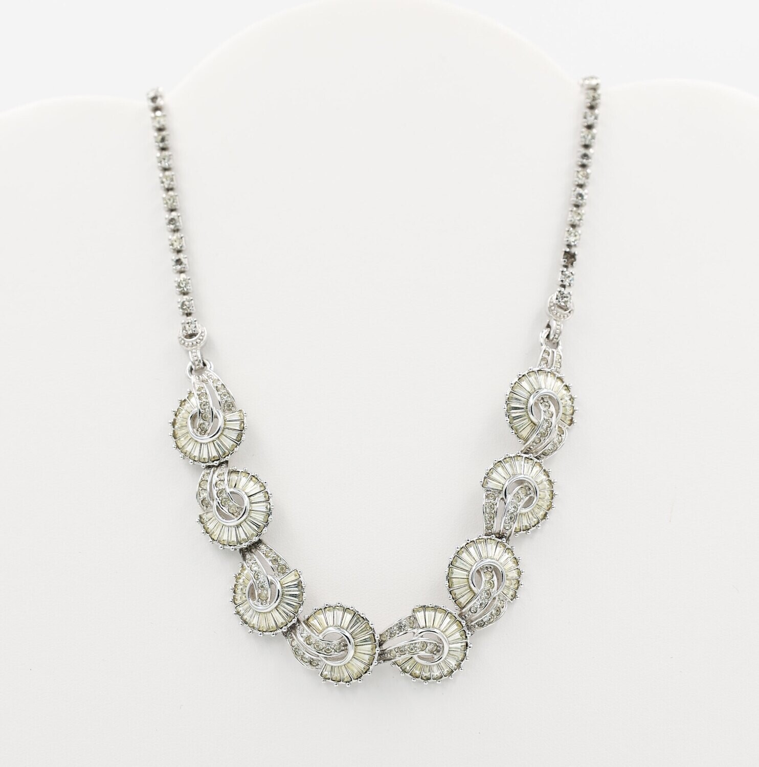 Pennino Art Deco Necklace and Earrings Set