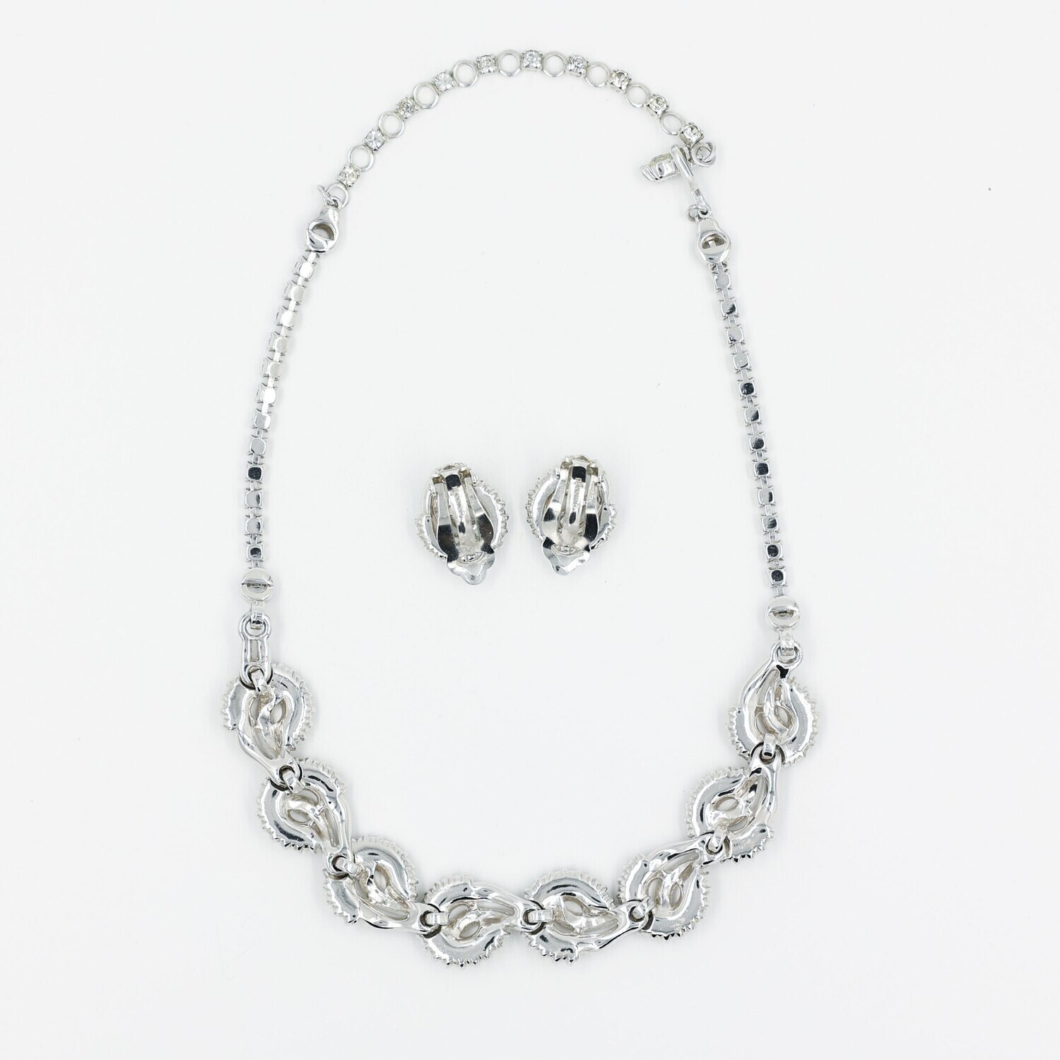 Pennino Art Deco Necklace and Earrings Set