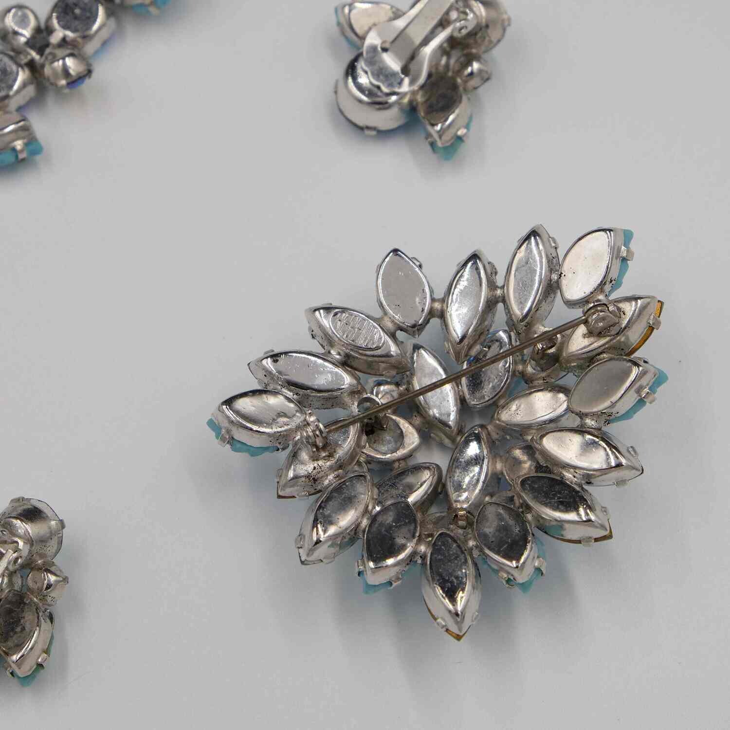 Regency Blue Rhinestones 3pc Set