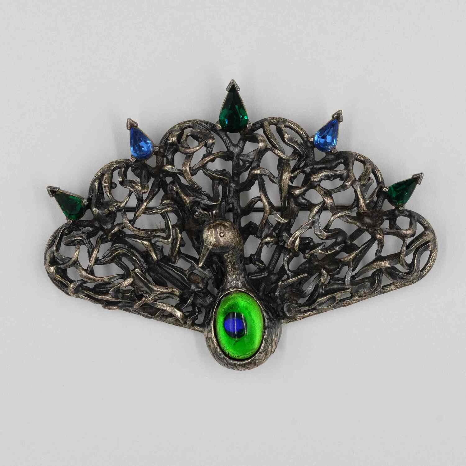 Dalsheim Peacock Brooch