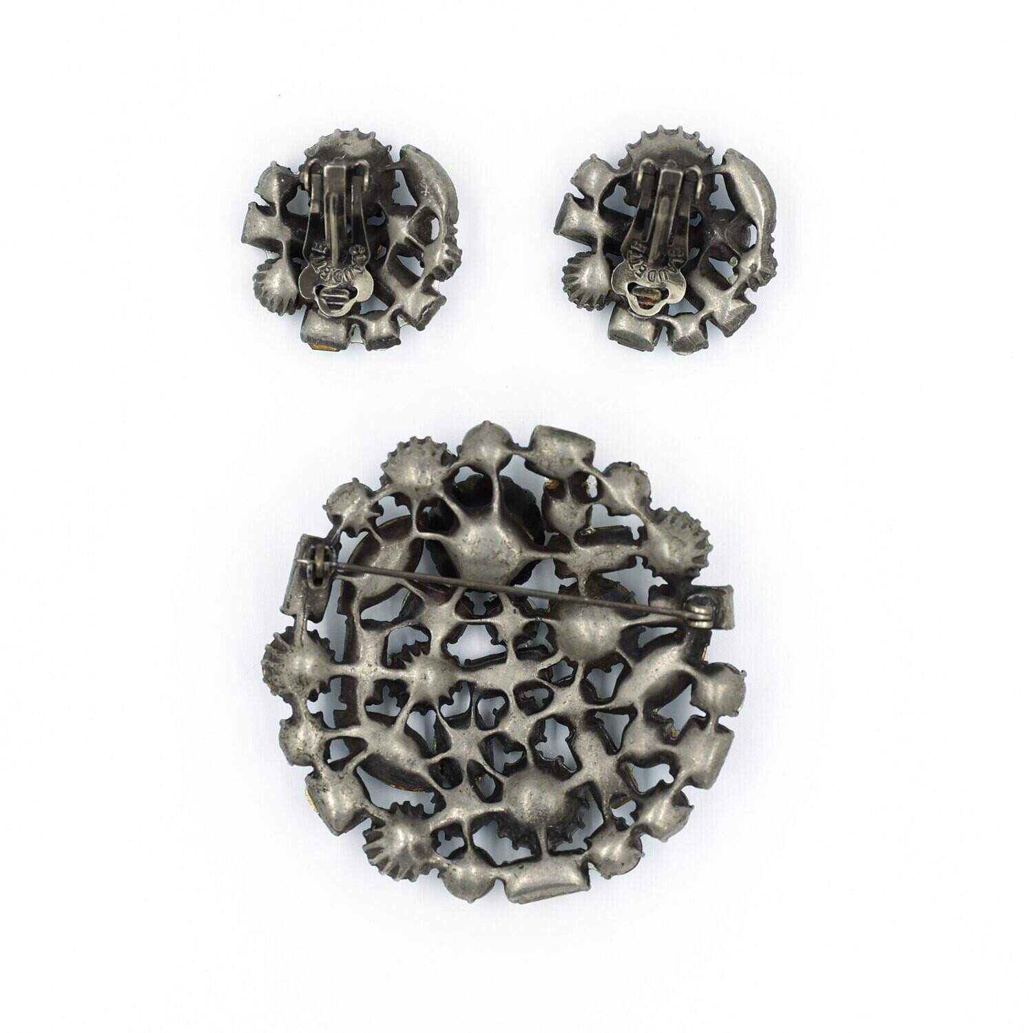 Claudette Blue Green Rhinestones Set