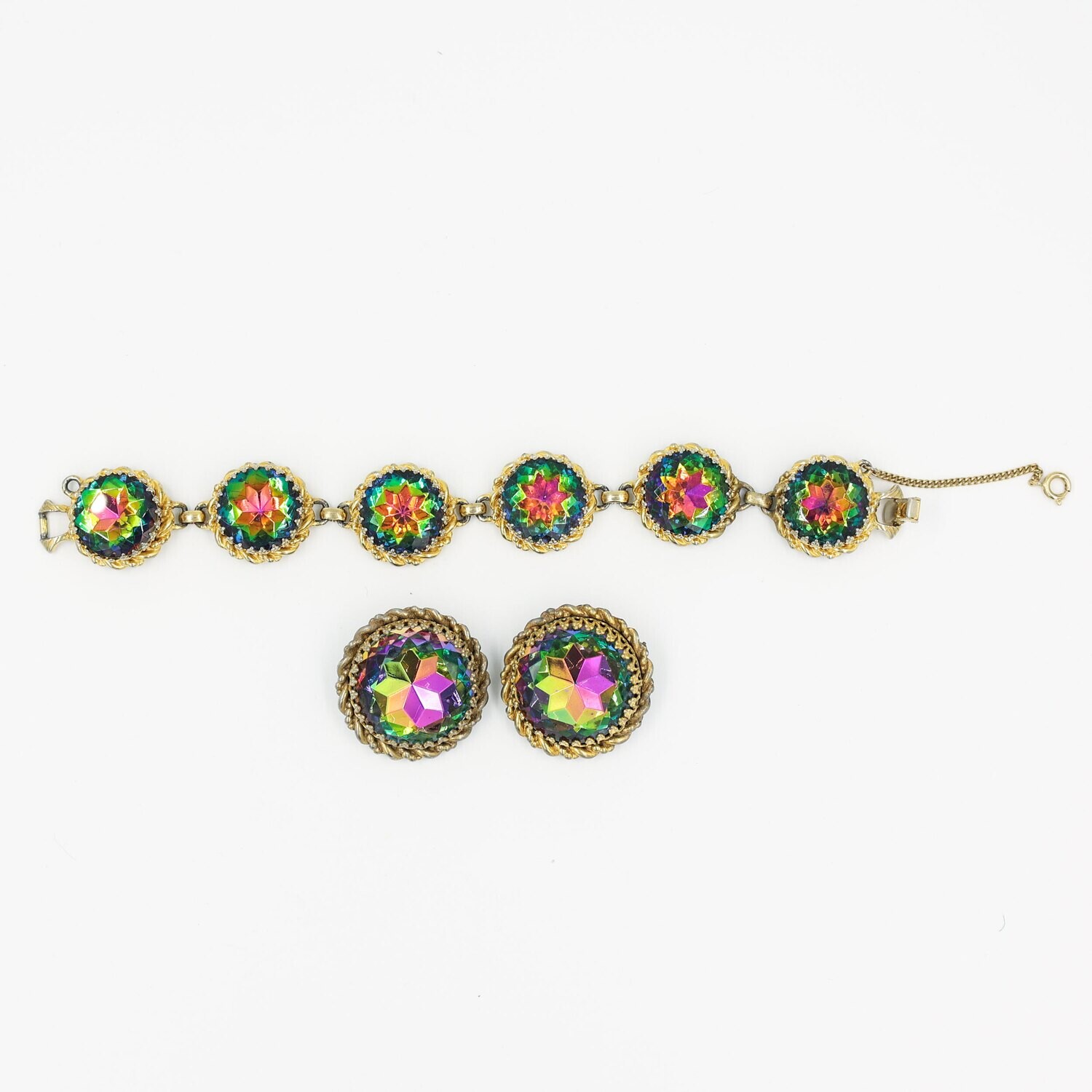 Elsa Schiaparelli Watermelon Bracelet and Earrings Set