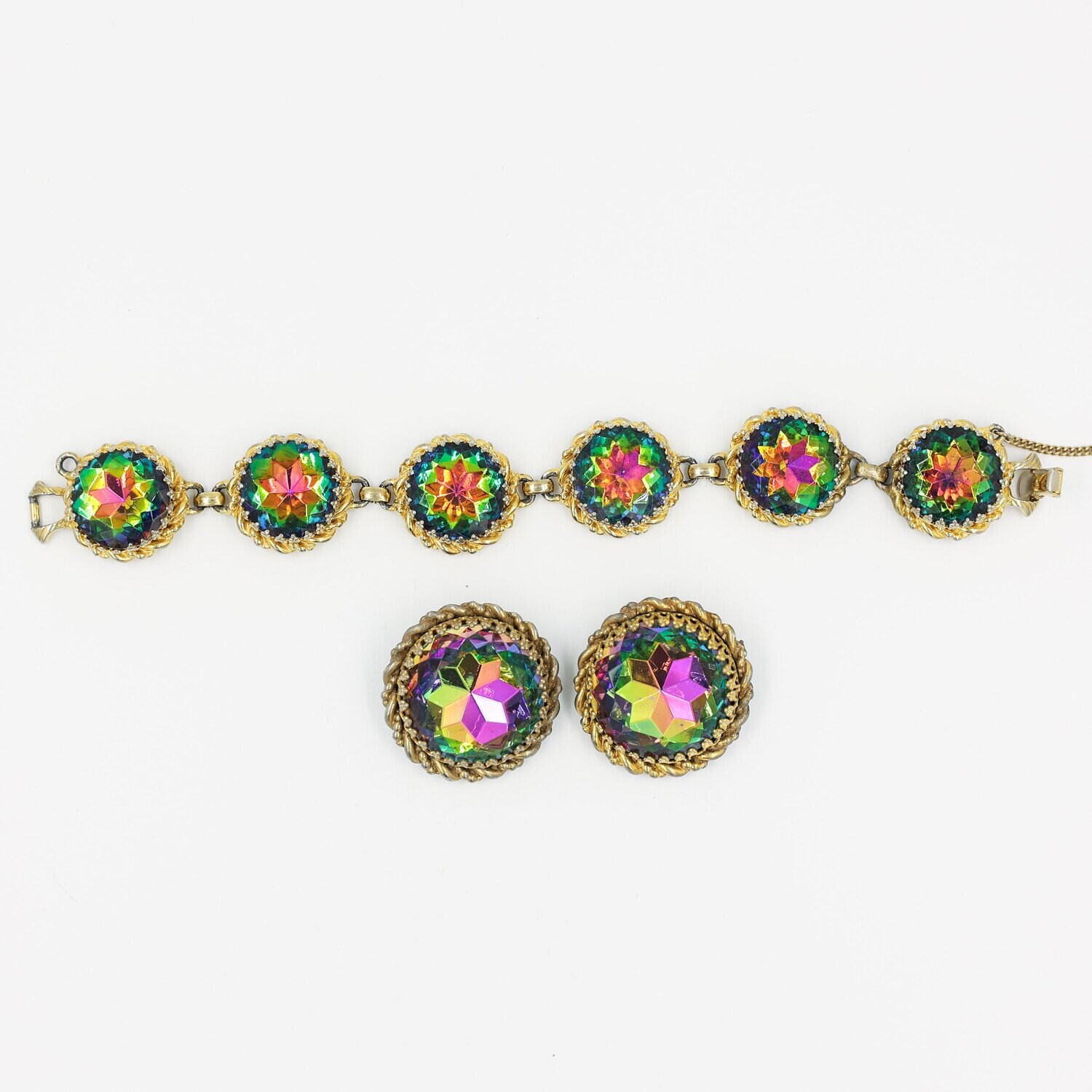 Elsa Schiaparelli Watermelon Bracelet and Earrings Set