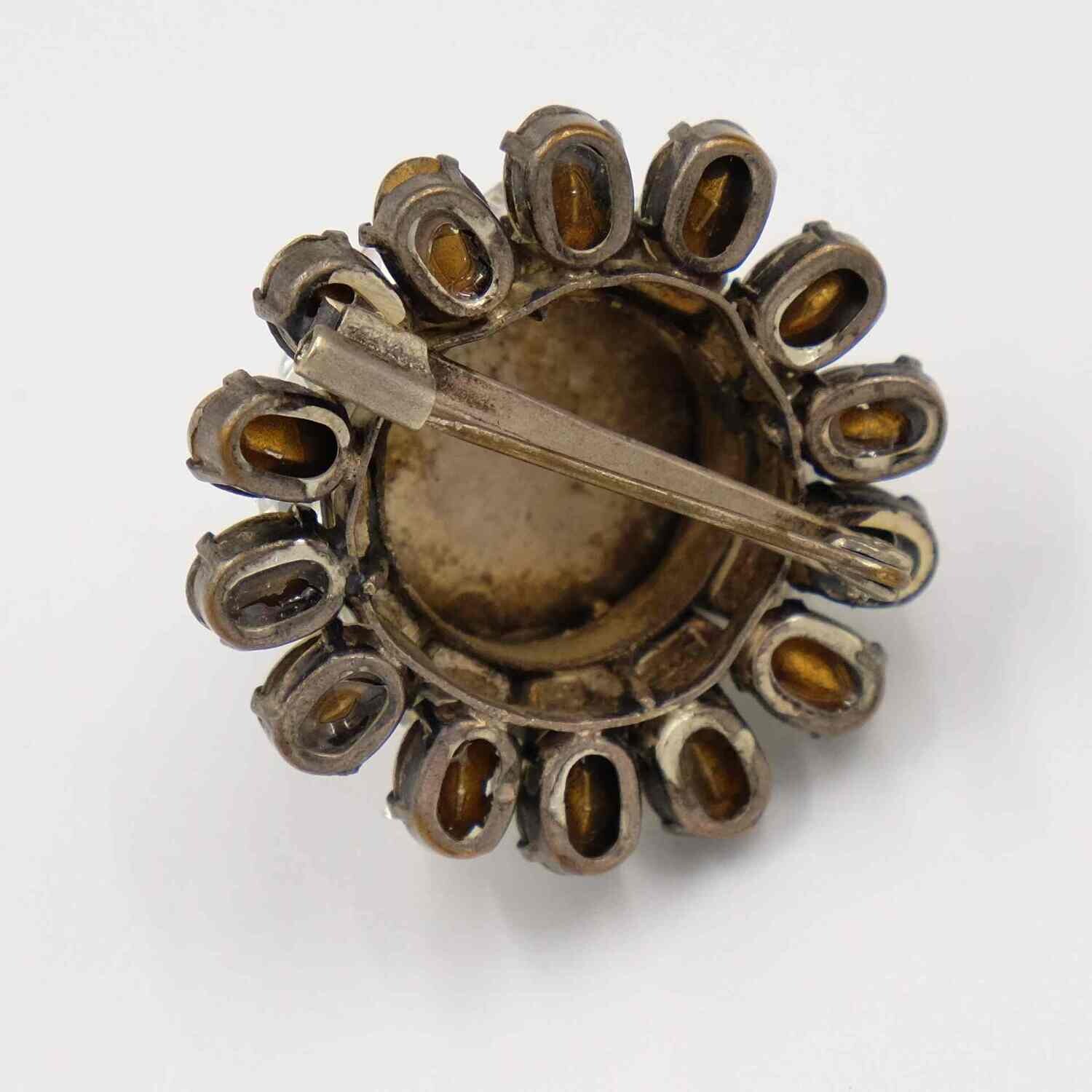 Vintage Made in France Flower Pin 1950&#39;s