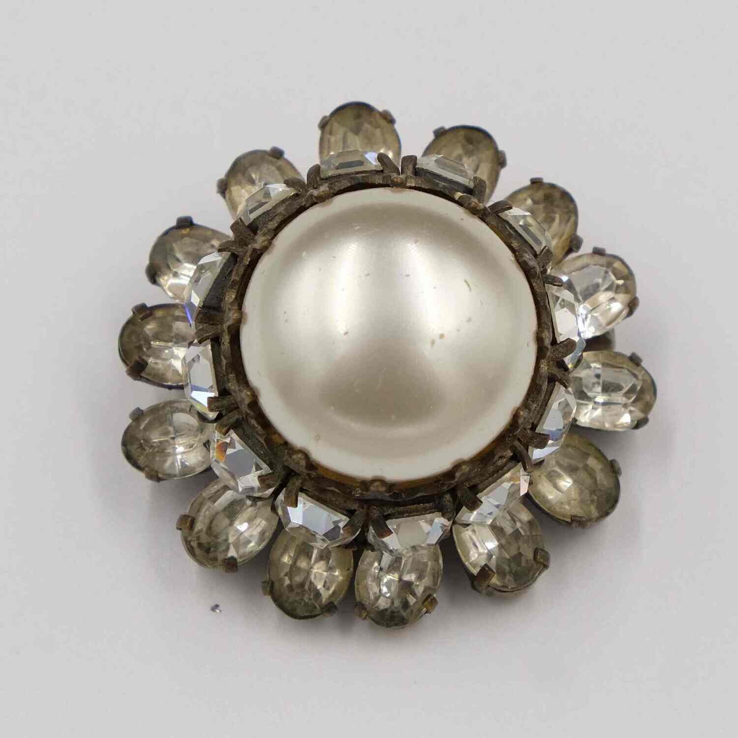 Vintage Made in France Flower Pin 1950&#39;s