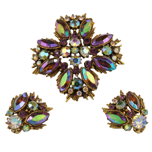 Vintage Florenza Purple Set