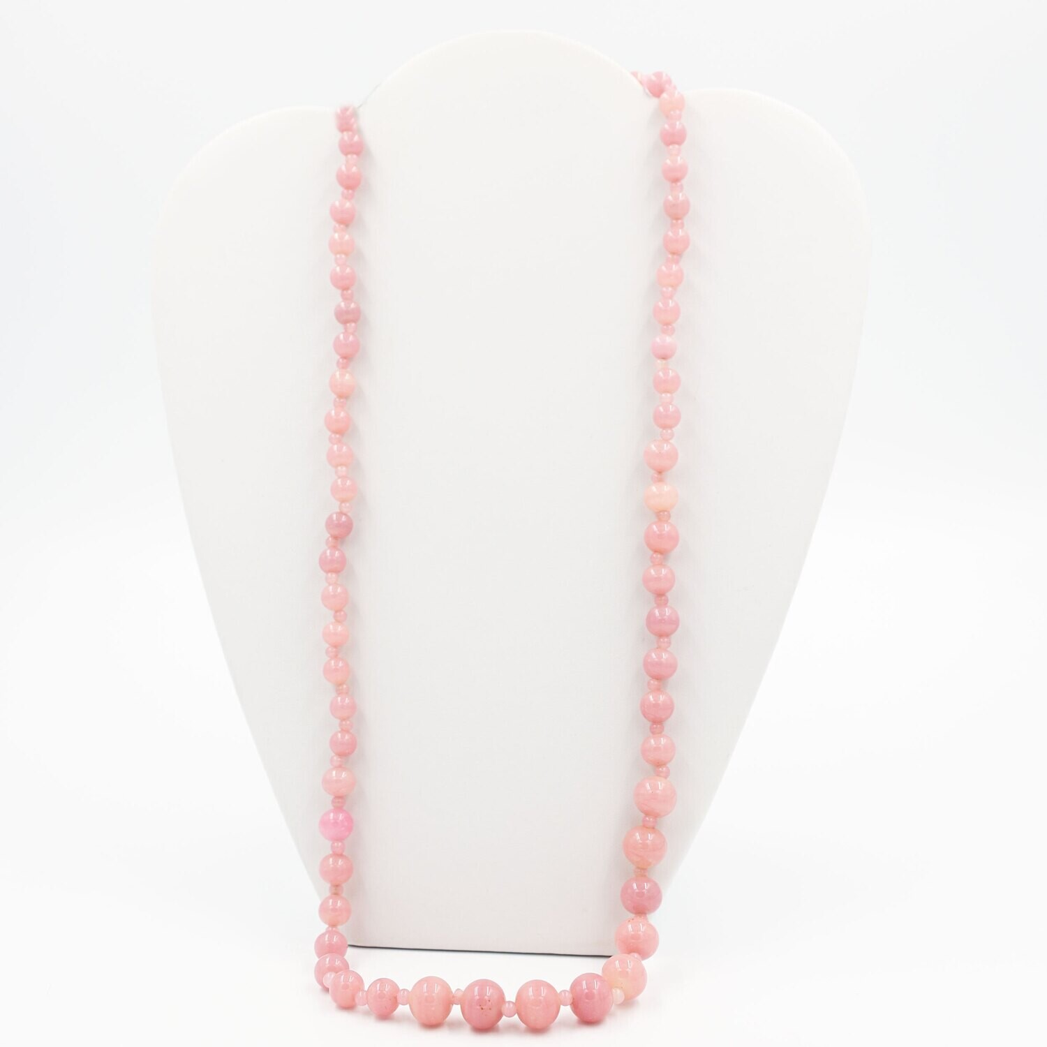 Miriam Haskell Pink Glass Necklace