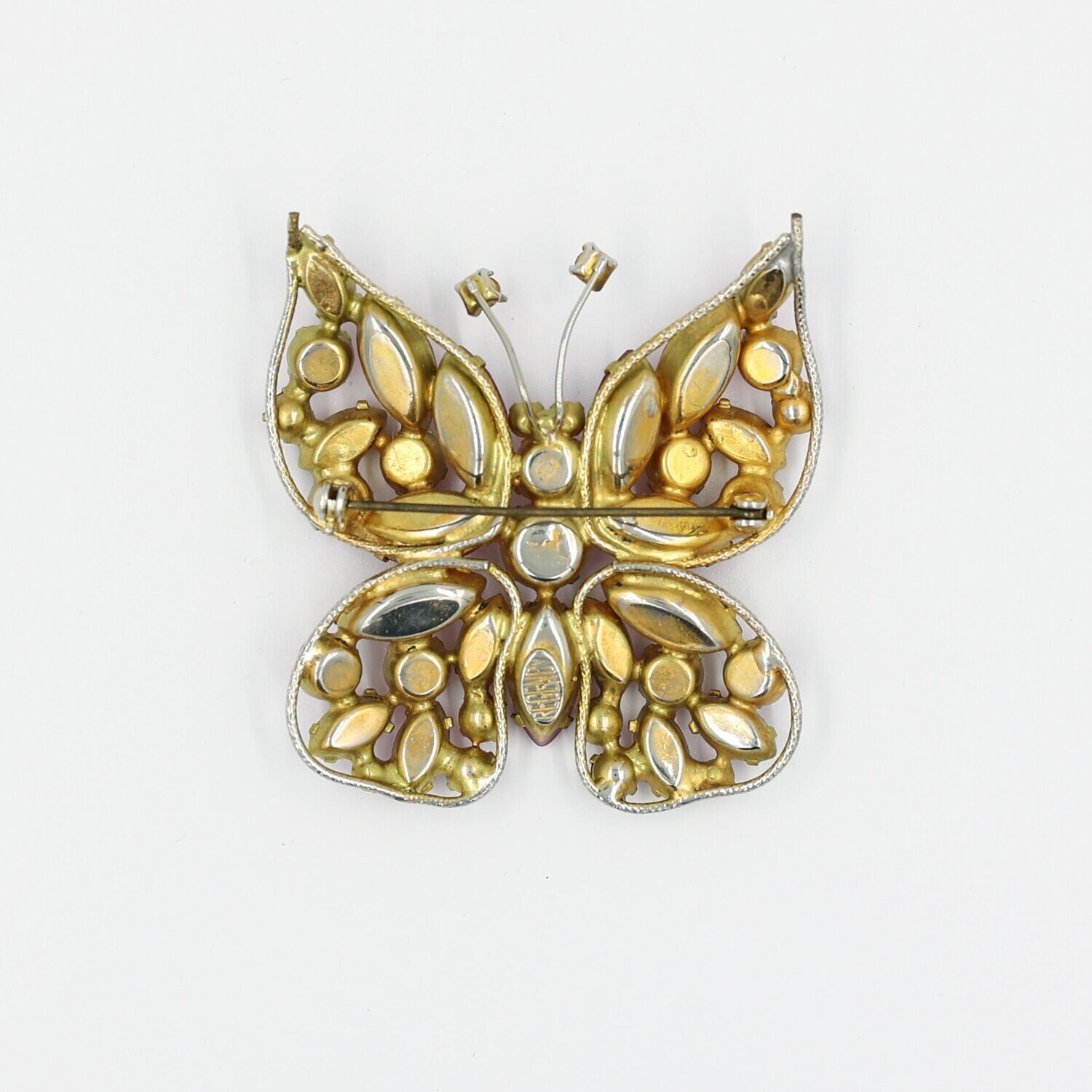 Regency Pink Butterfly Pin 1950s