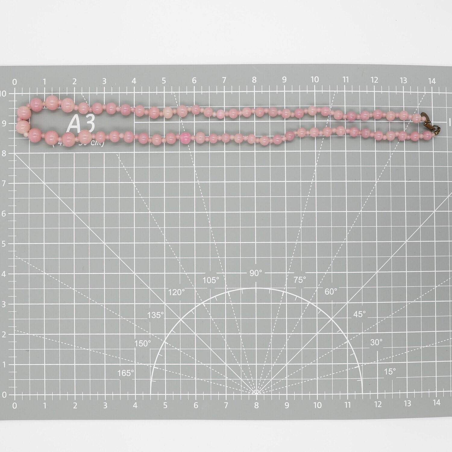 Miriam Haskell Pink Glass Necklace
