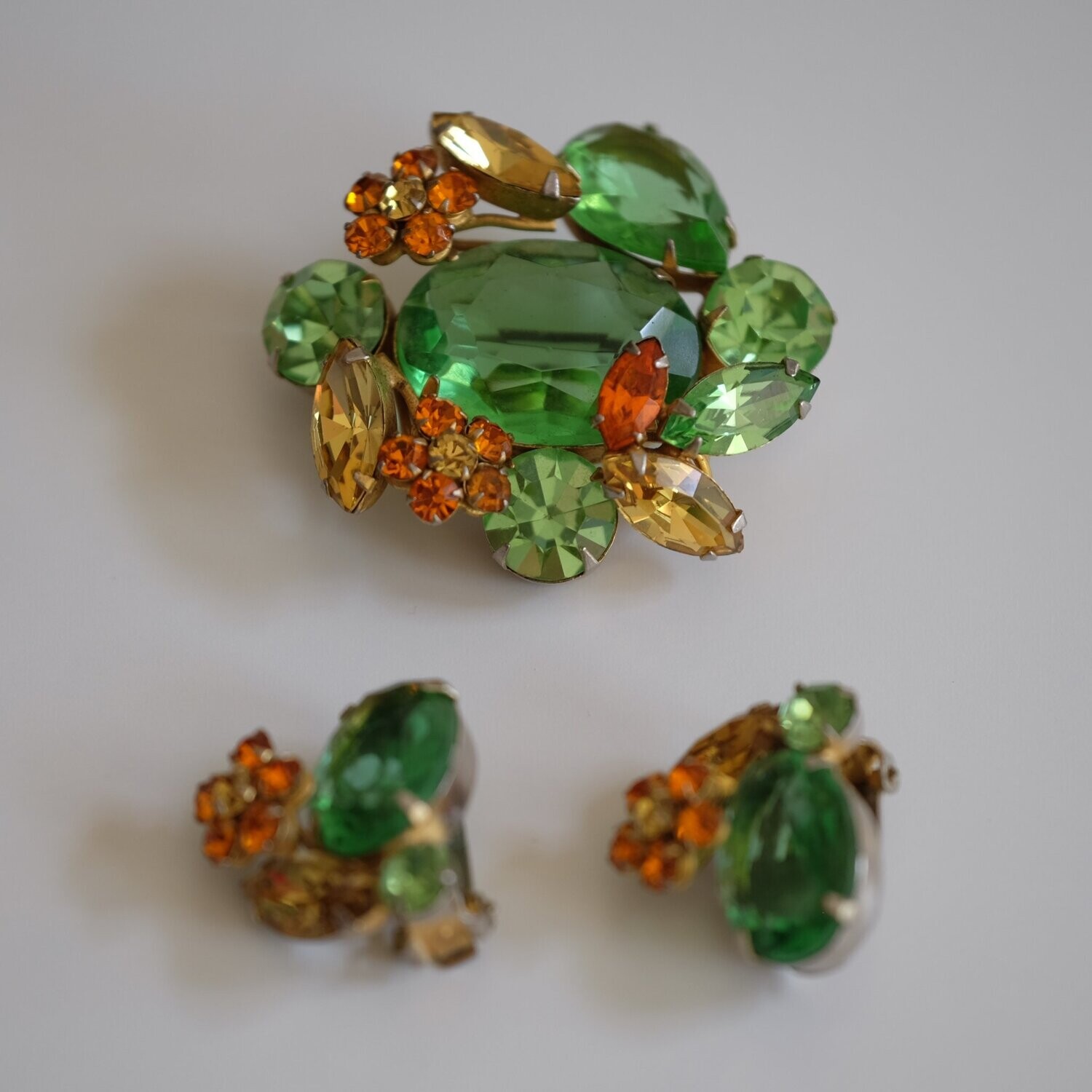 Regency Lime Glass Set 1960&#39;s