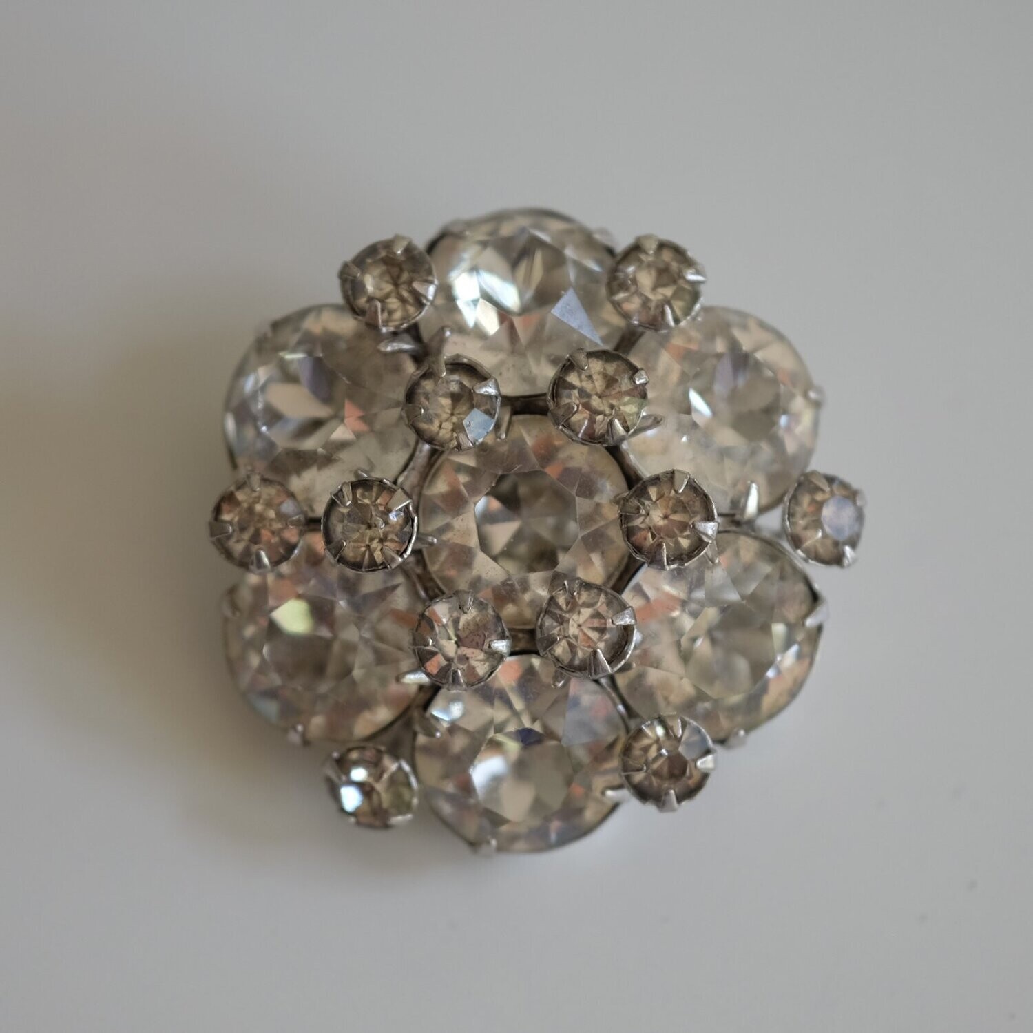Kramer of New York Small Rhinestone Flower Pin