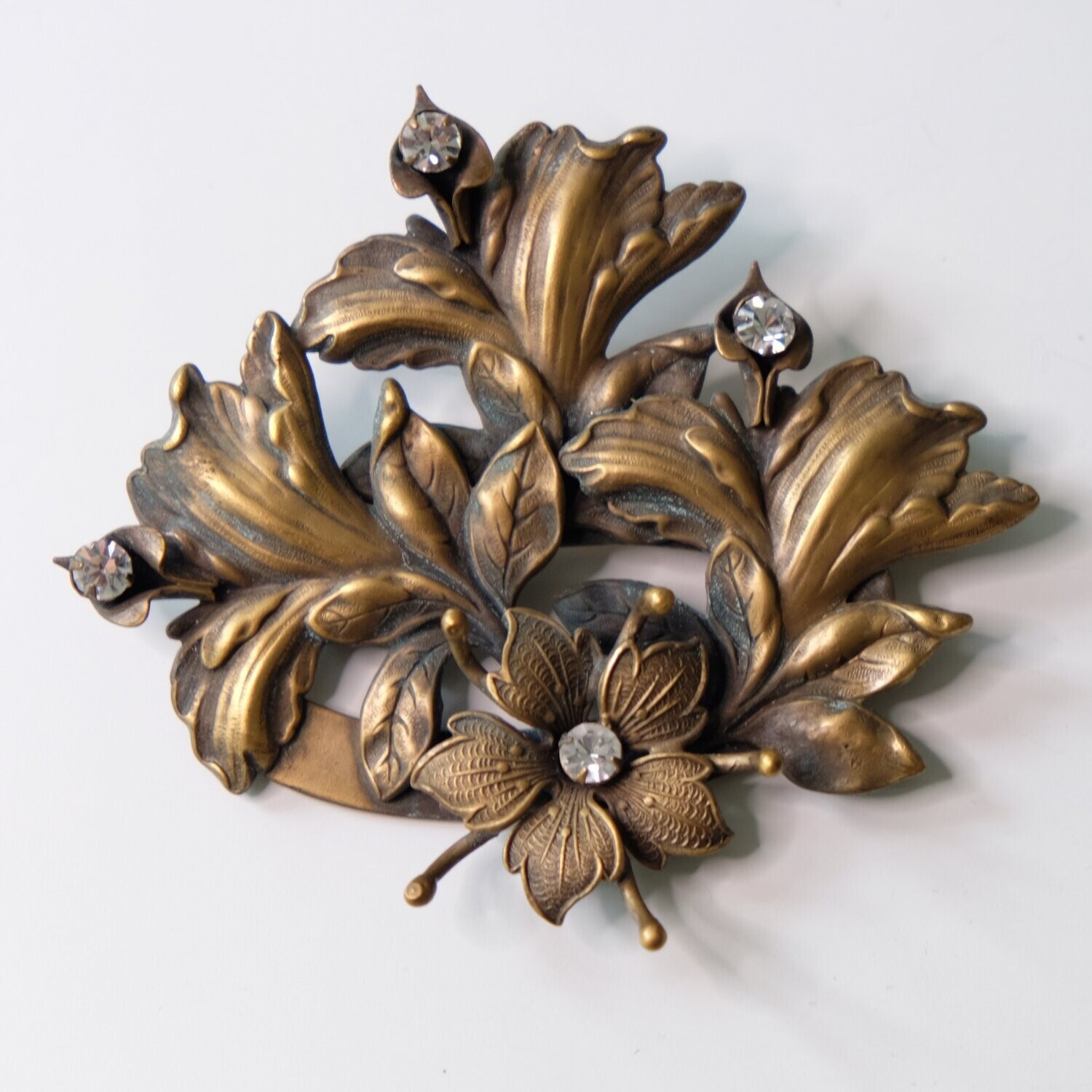 Joseff of Hollywood Flowers Pin 1950&#39;s