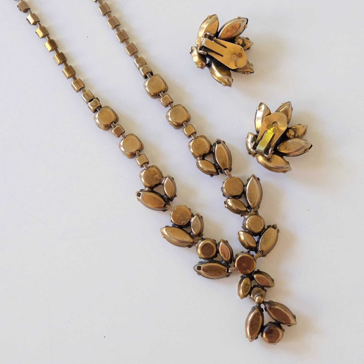 Regency Necklace and Earrings Set 1950’s