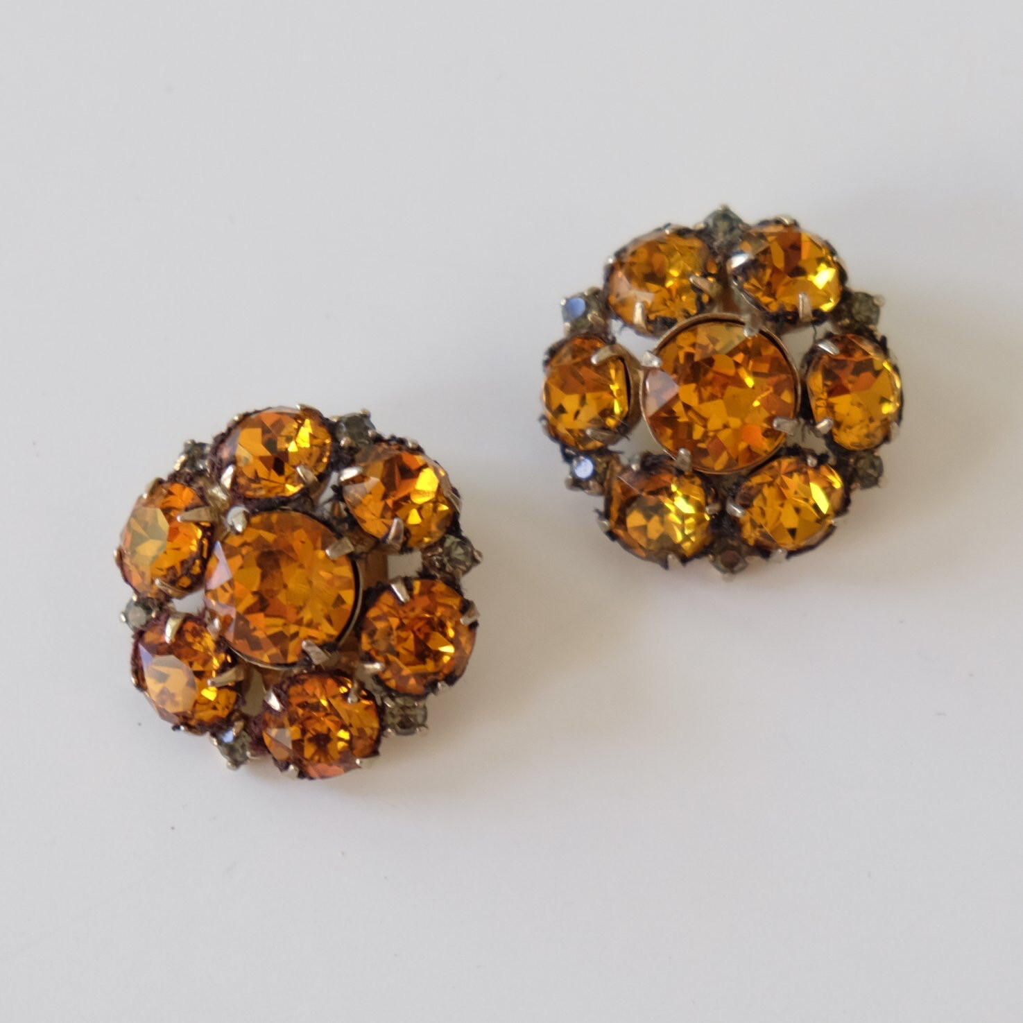 Vintage Kramer Amber Earrings 1950’s