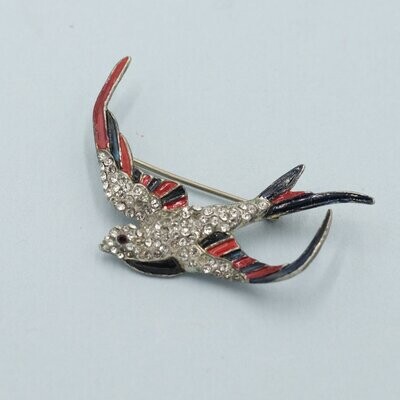 Vintage Swallow Pin Unsigned 1930's