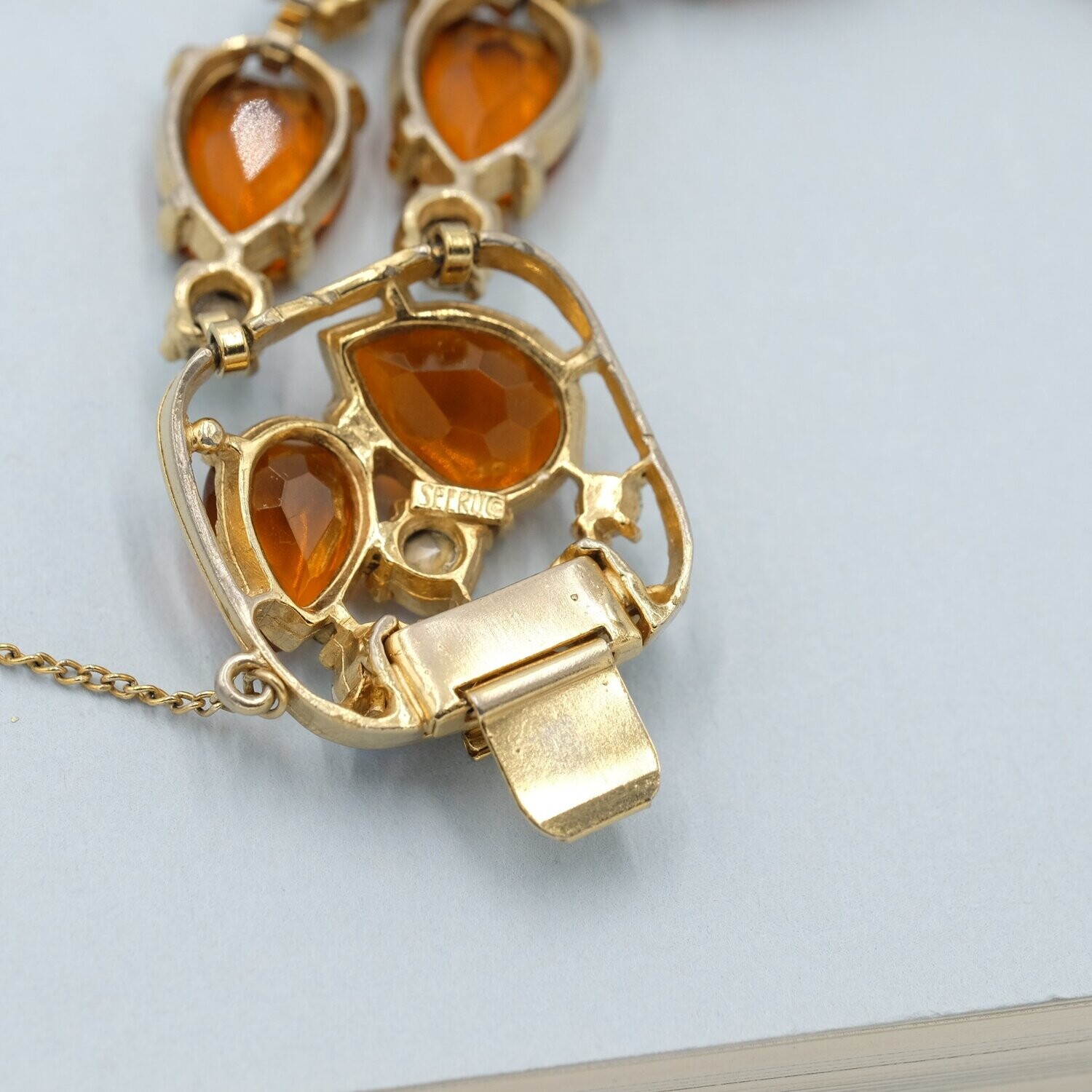 Vintage Selro Set Necklace and Bracelet Signed 1950&#39;s