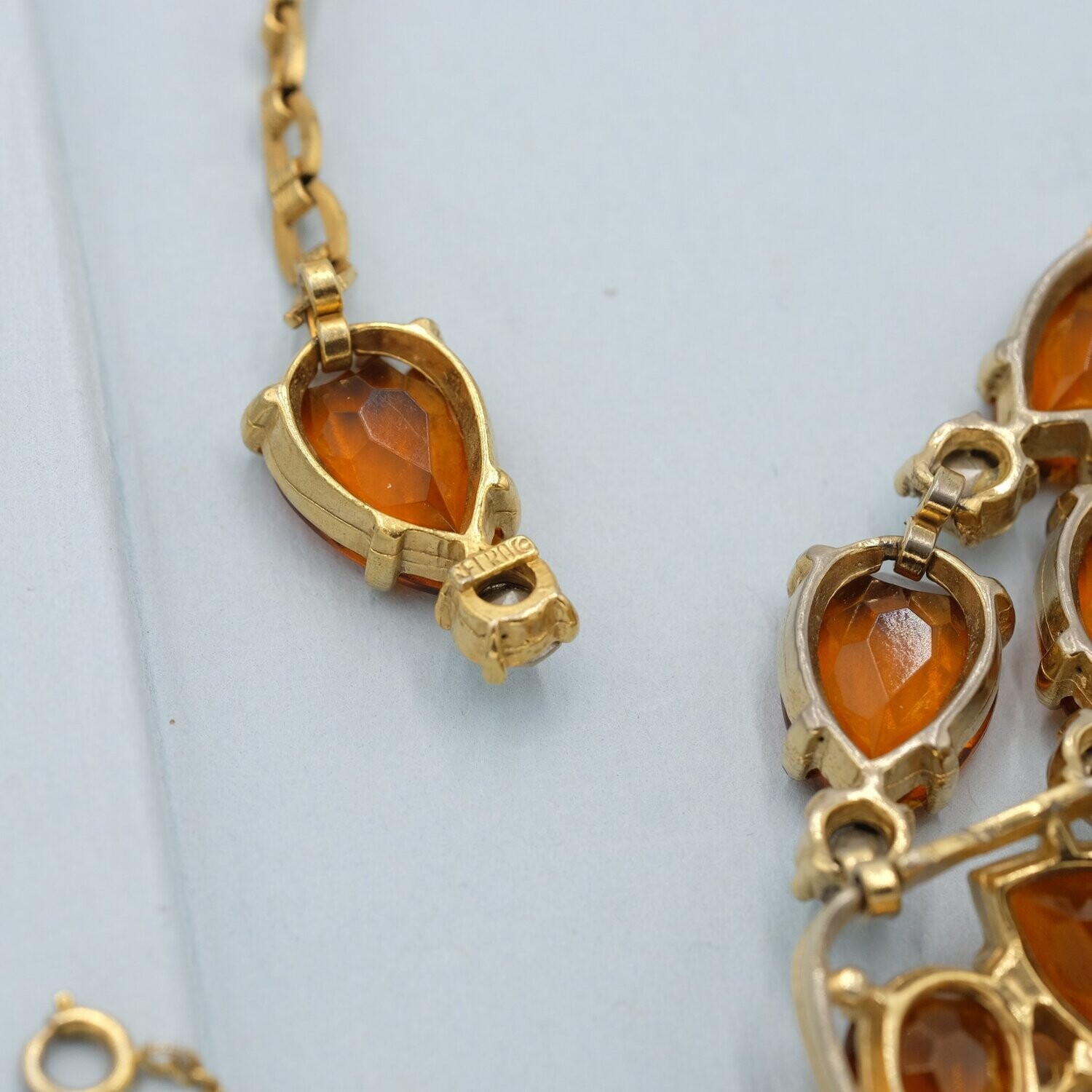 Vintage Selro Set Necklace and Bracelet Signed 1950&#39;s