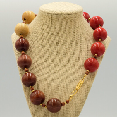 YSL Vintage Africa Wooden Beads 1970’s