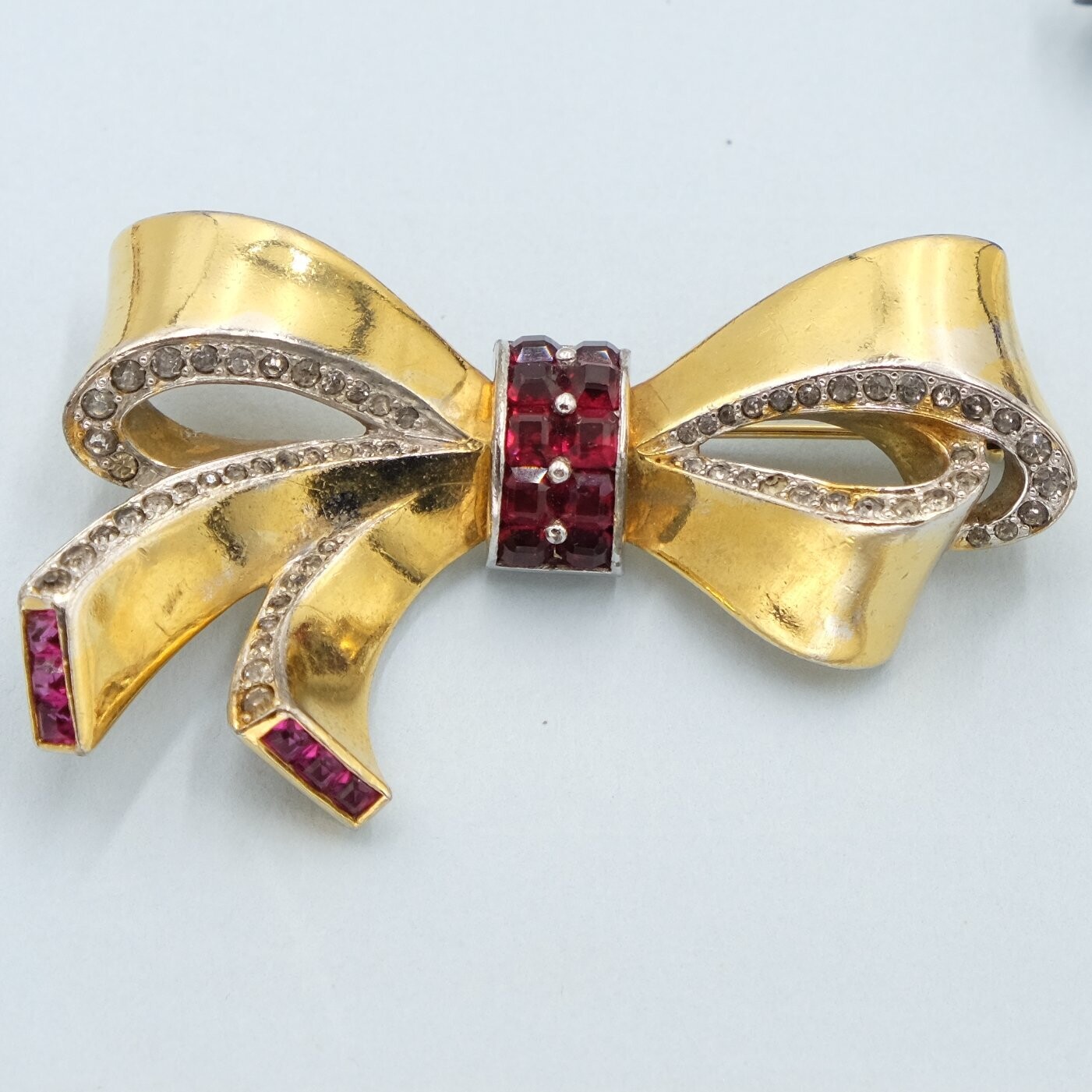 Vintage Marcel Boucher Bow Pin 1940's
