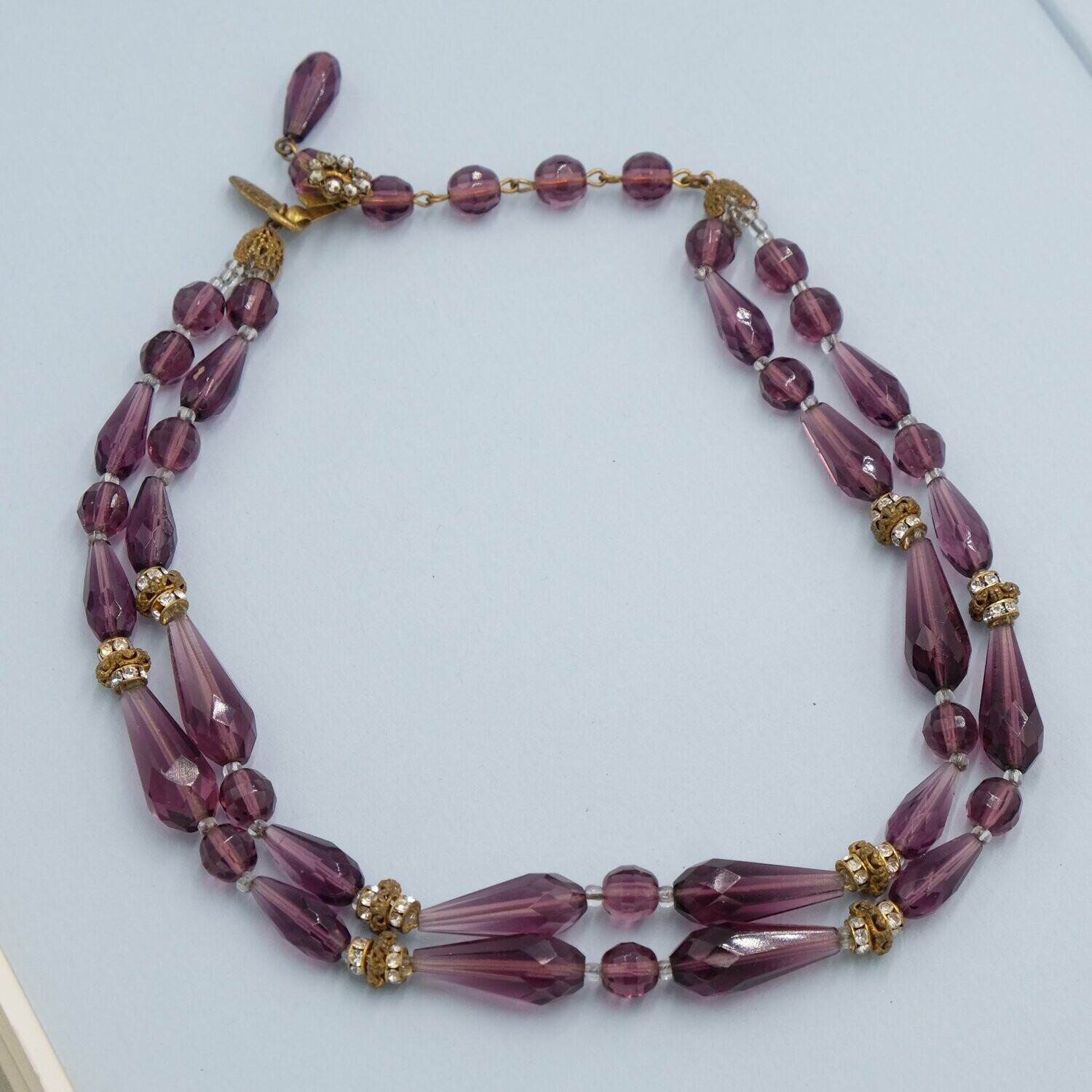 Miriam Haskel Lavender Beads 1960's