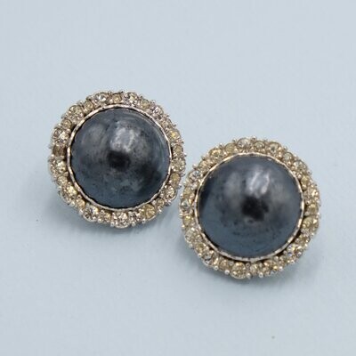 Nettie Rosenstein Faux Pearl Earrings 1960's
