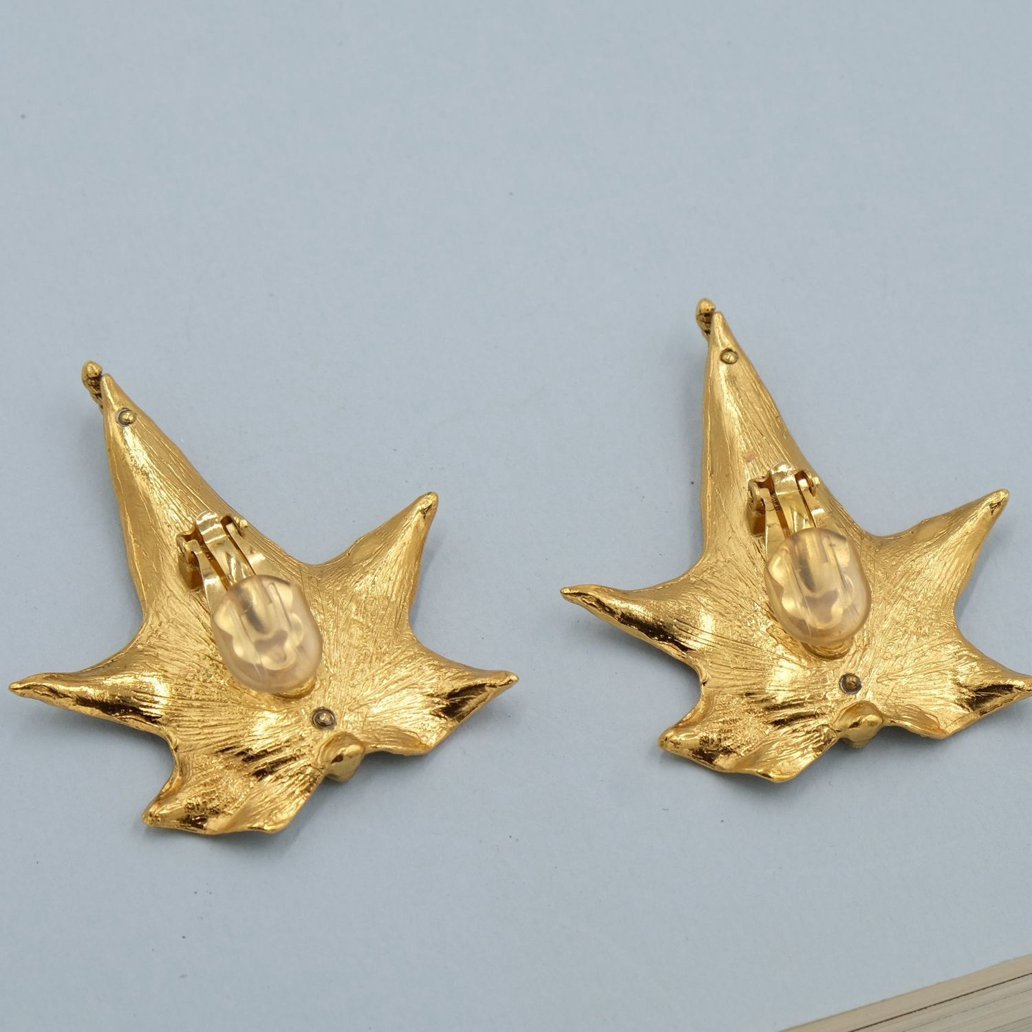 Christian Dior Boutique Leaves Earrings 1980’s