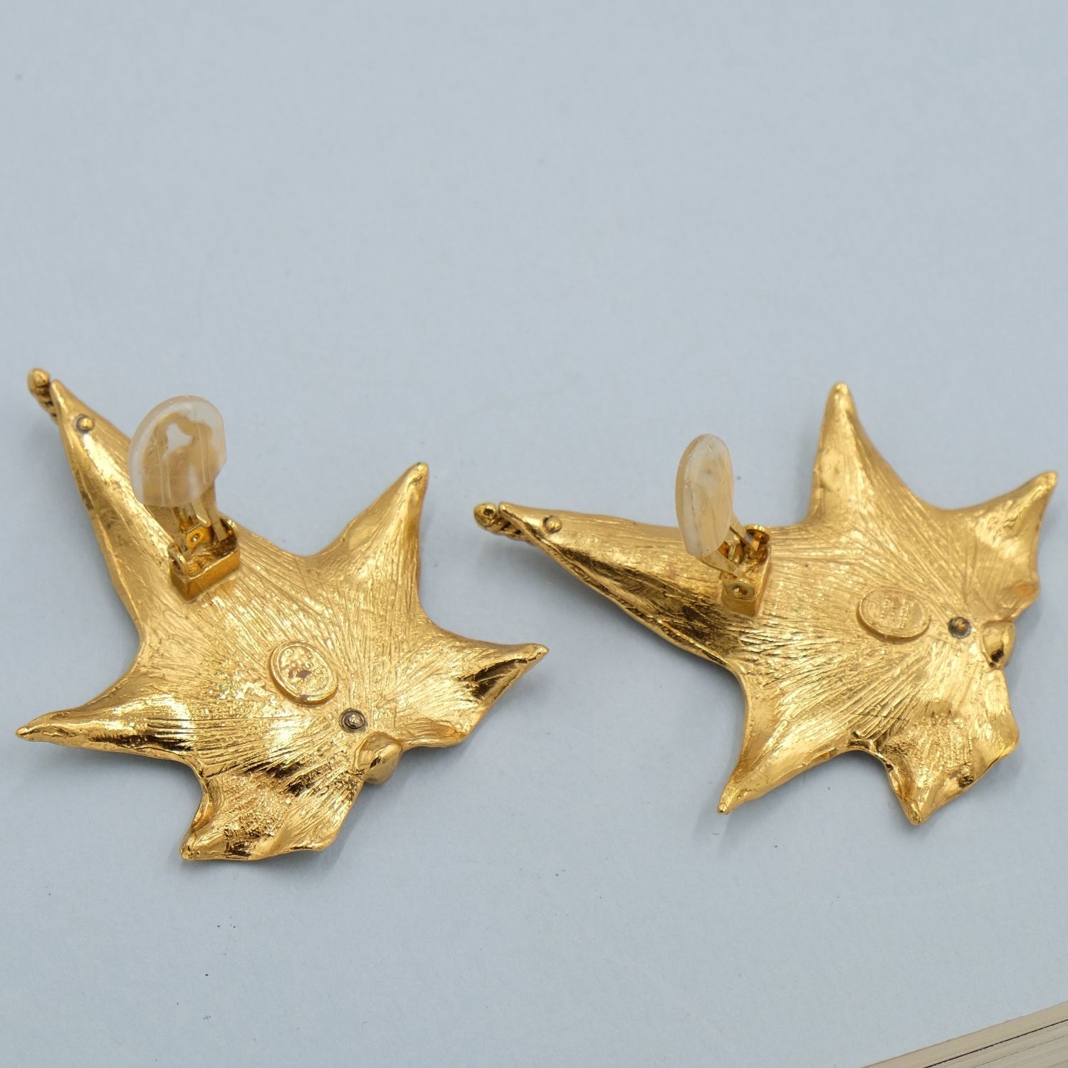 Christian Dior Boutique Leaves Earrings 1980’s
