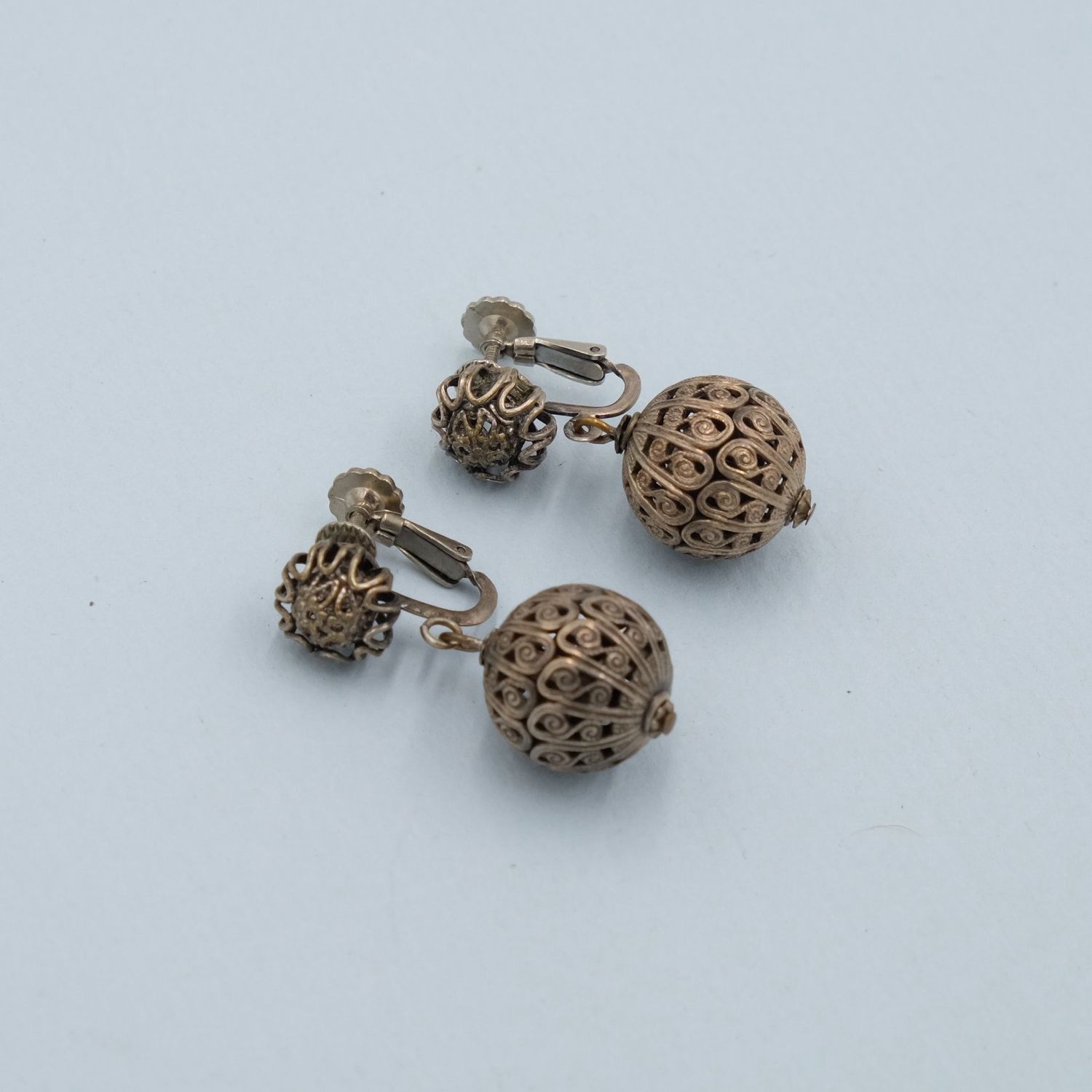 Miriam Haskell Mini Ball Earrings 1960’s