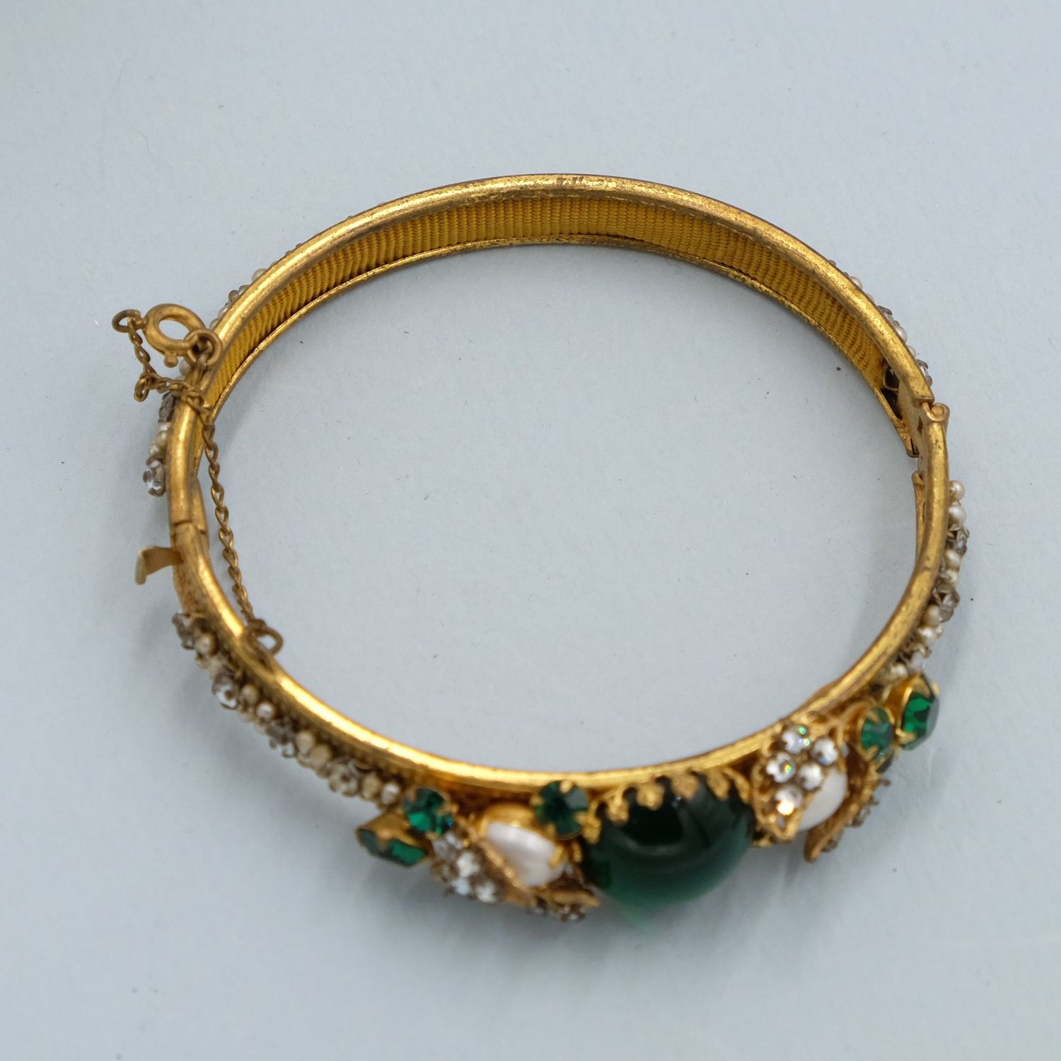 DeMario Victorian Revival Cuff Bracelet 1960&#39;s