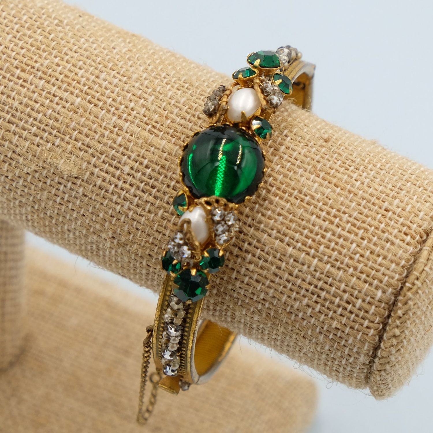 DeMario Victorian Revival Cuff Bracelet 1960&#39;s