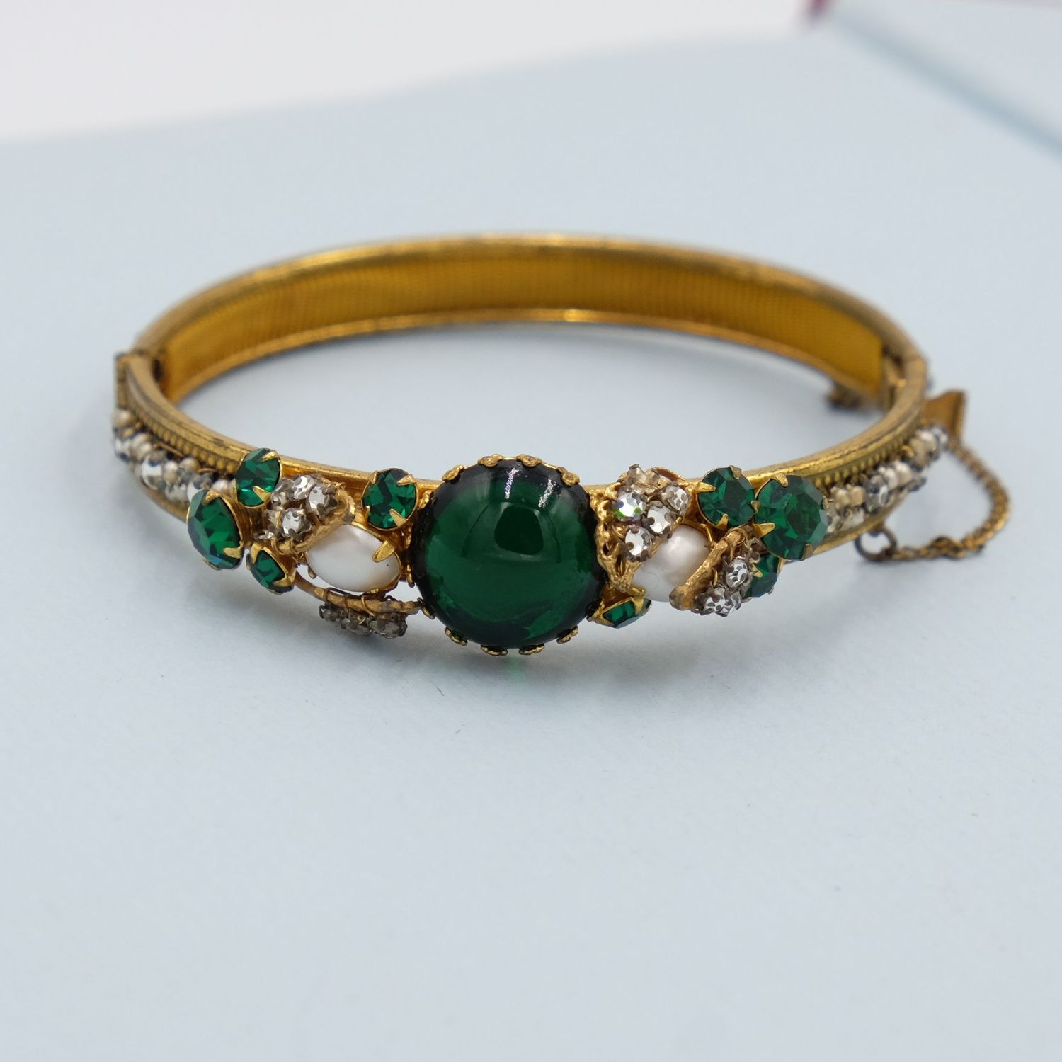DeMario Victorian Revival Cuff Bracelet 1960&#39;s