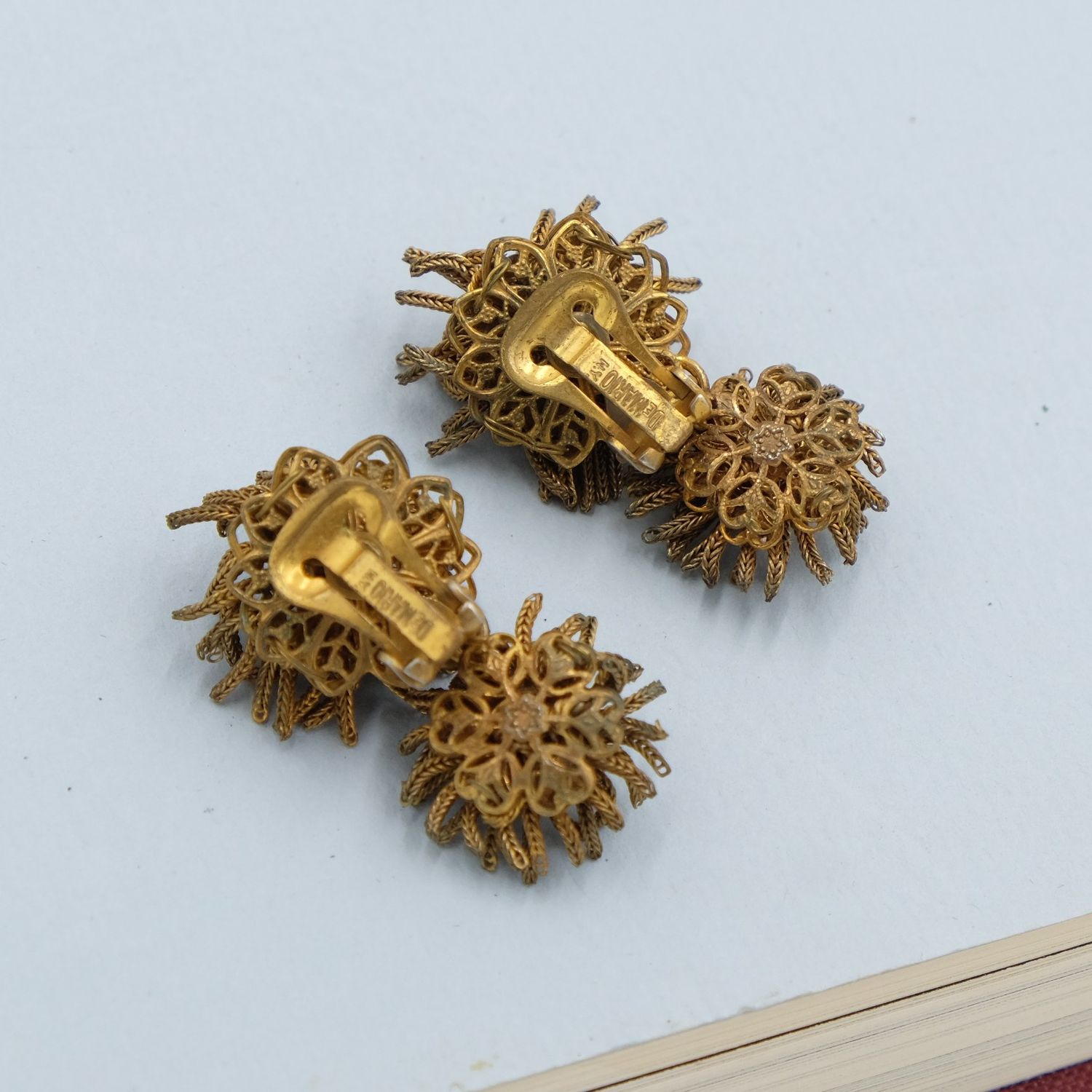 DeMario Sea Urchin Earrings 1960&#39;s