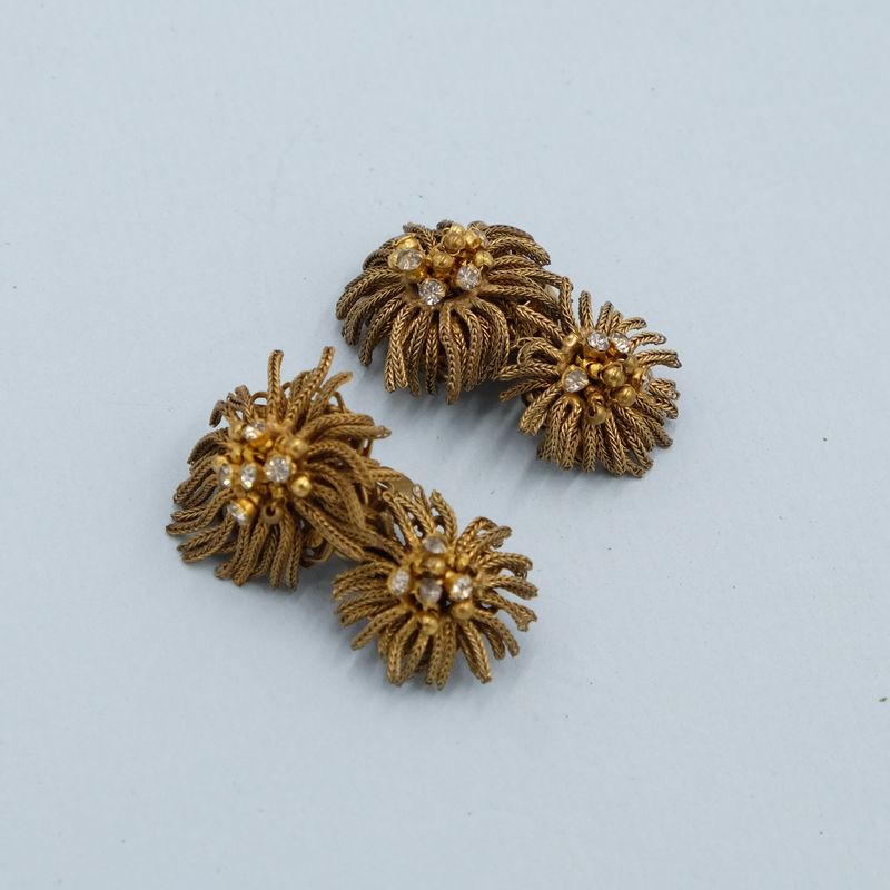 DeMario Sea Urchin Earrings 1960&#39;s