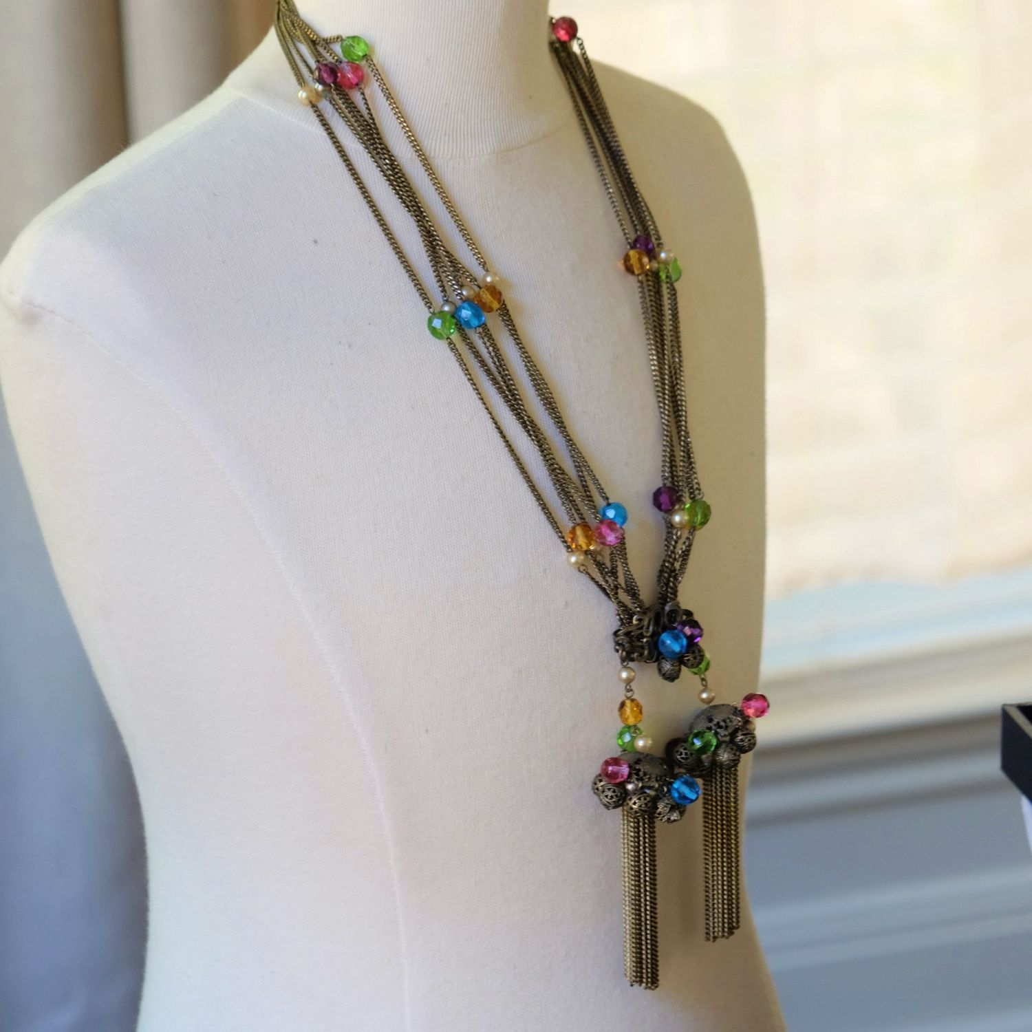 Vintage Elsa Schiaparelli Long Necklace 1950’s