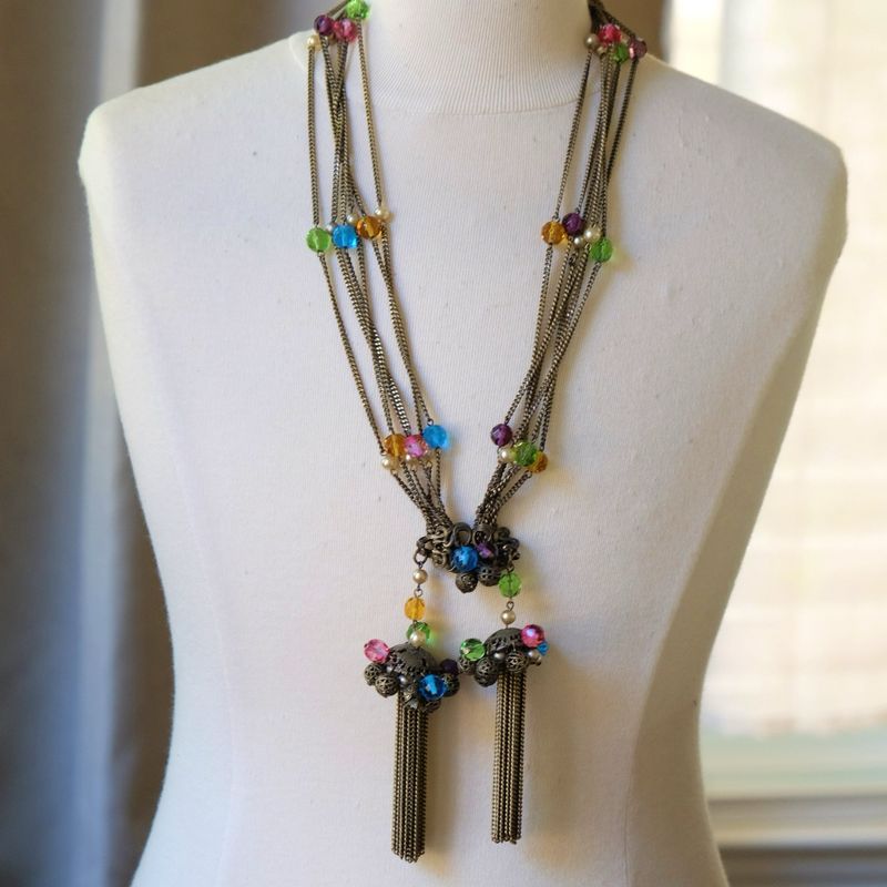 Vintage Elsa Schiaparelli Long Necklace 1950’s