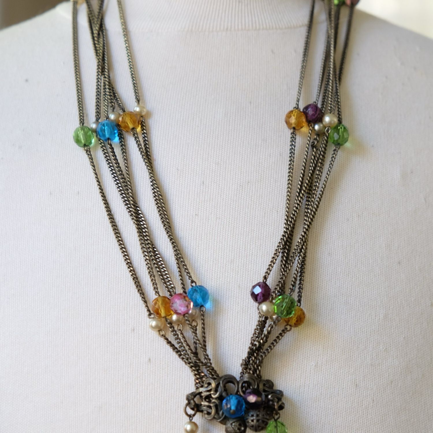 Vintage Elsa Schiaparelli Long Necklace 1950’s