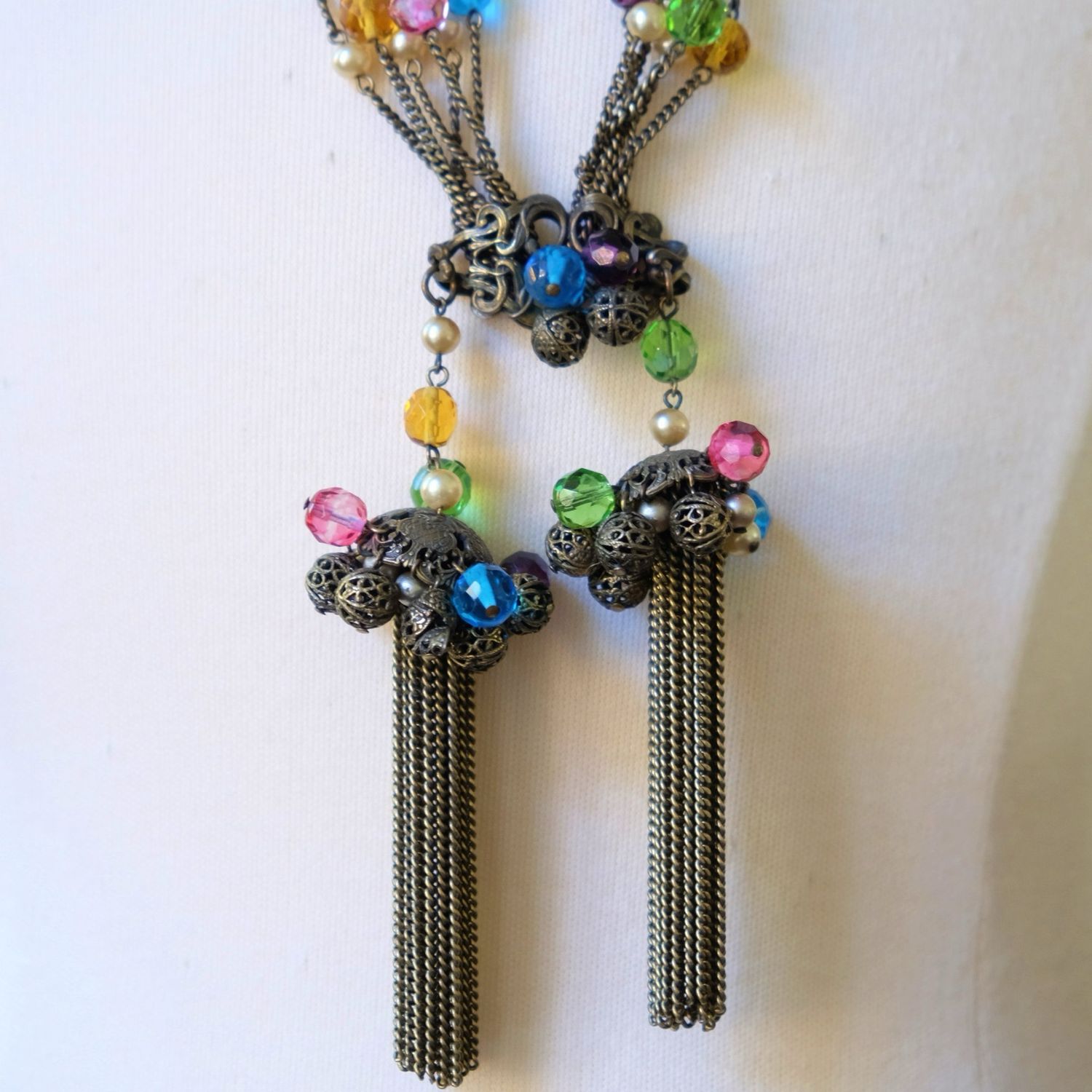 Vintage Elsa Schiaparelli Long Necklace 1950’s