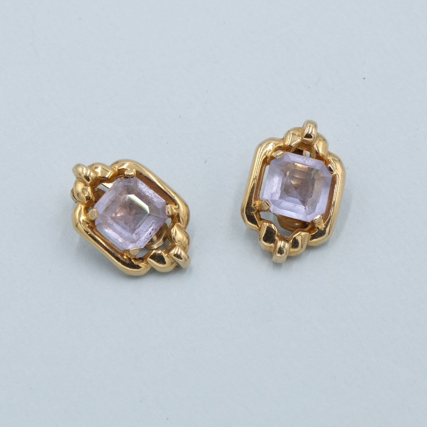 Vintage Reja Purple Earrings 1940’s