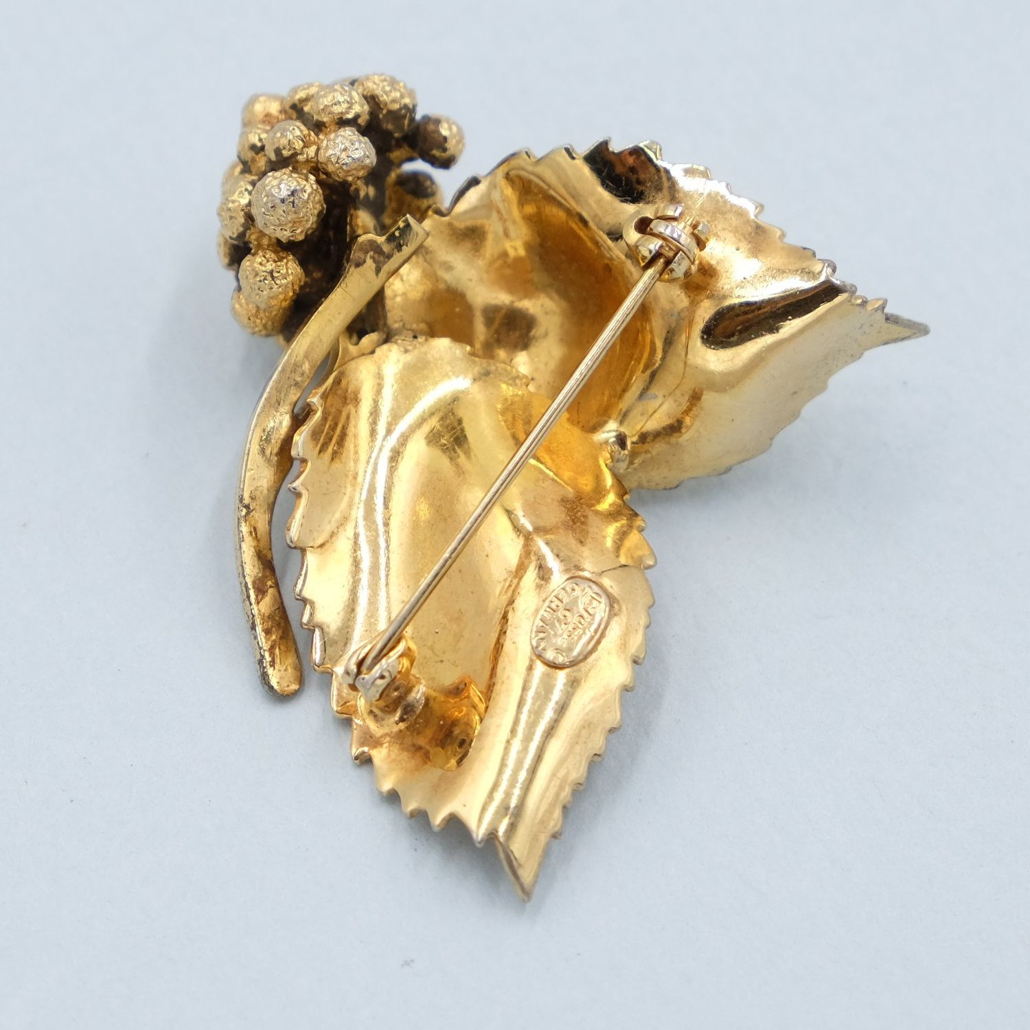 Vintage Grosse Germany Leaf Berry Pin 1967