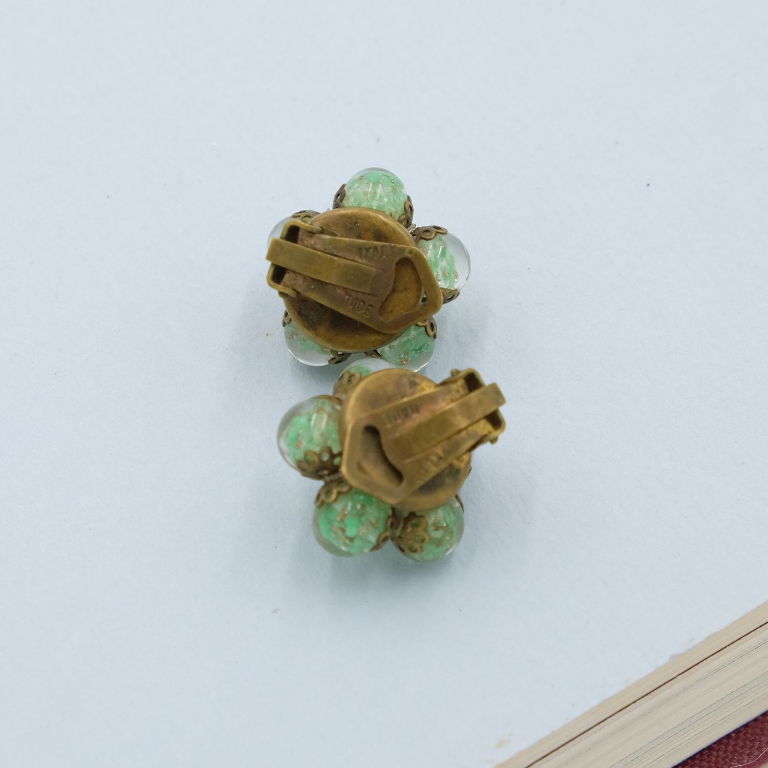 Vintage Murano Glass Earrings signed made in Italy 1960&#39;s
