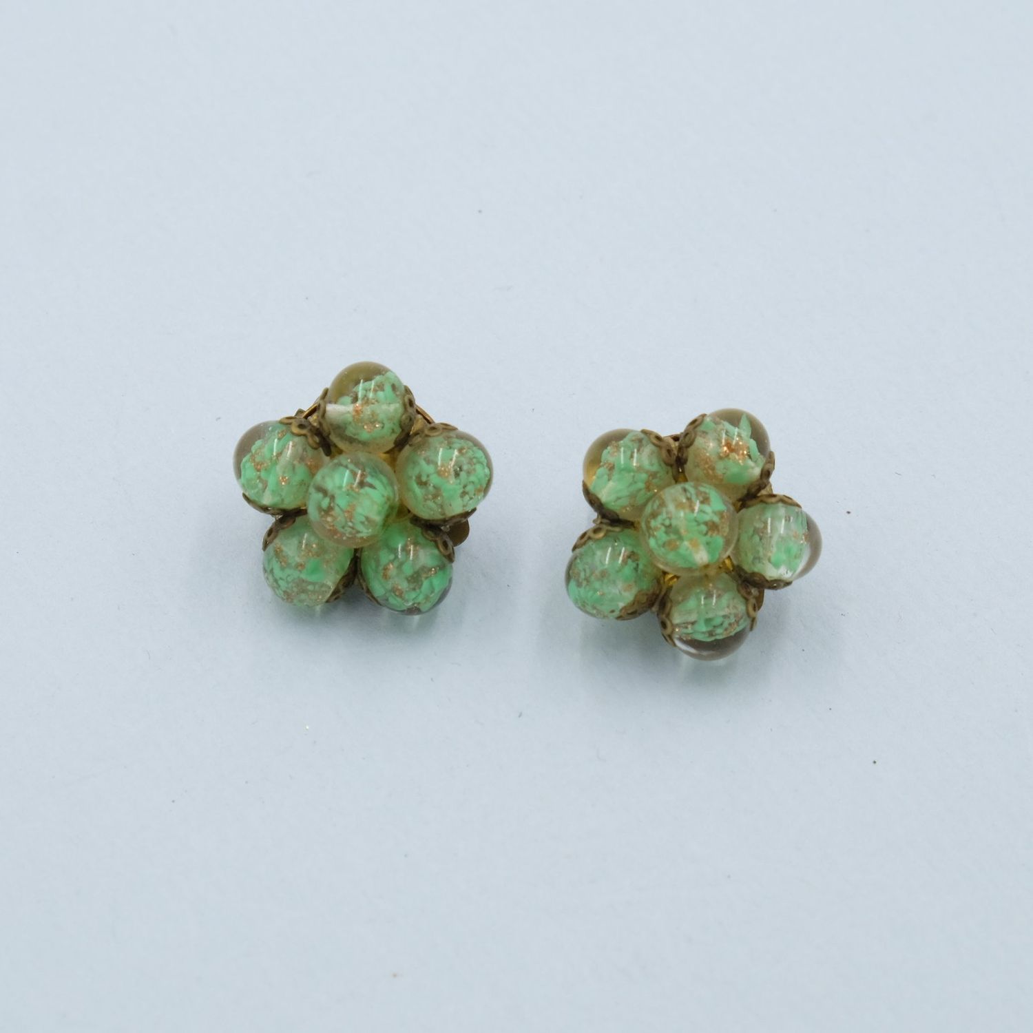 Vintage Murano Glass Earrings signed made in Italy 1960&#39;s