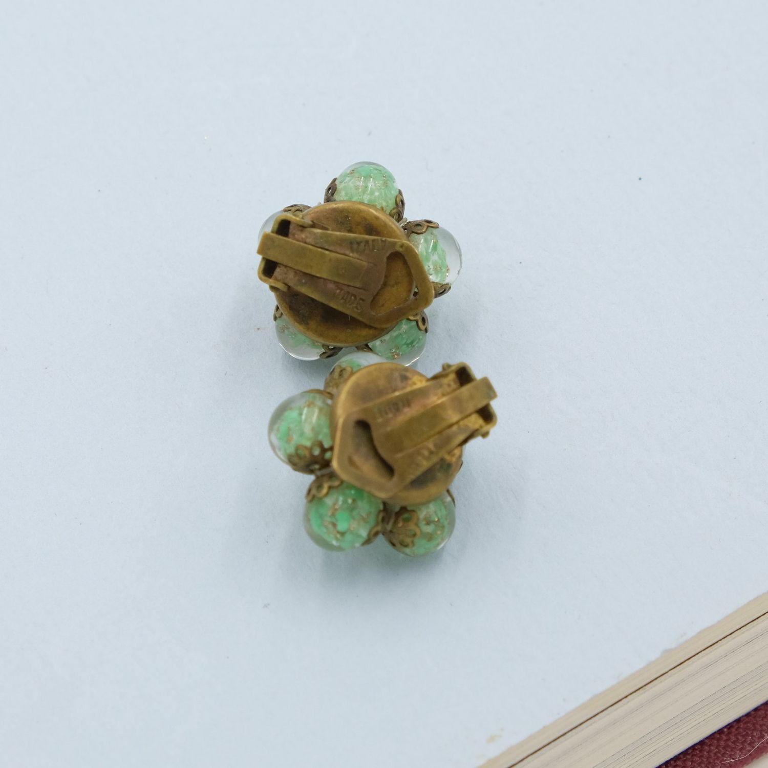 Vintage Murano Glass Earrings signed made in Italy 1960&#39;s