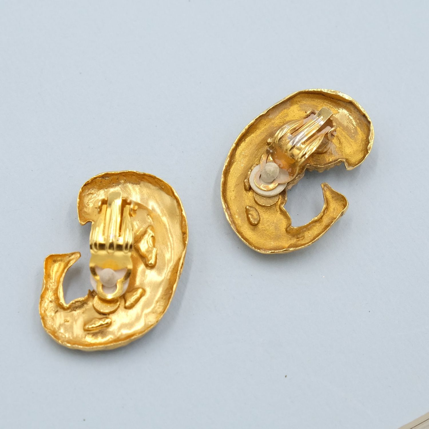 Vintage French Unsigned Earrings 1980&#39;s