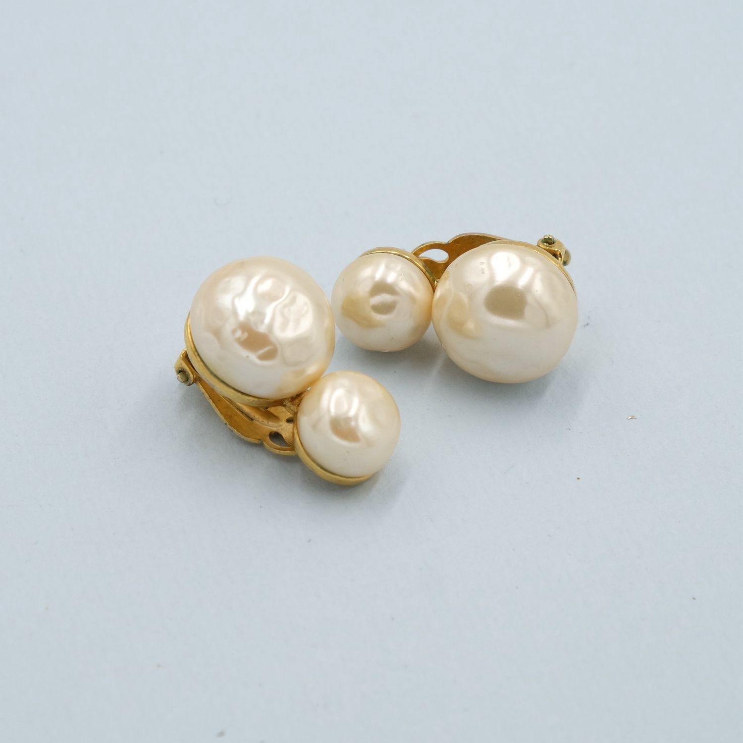 Butler and Wilson Faux Pearl Earrings 1990s