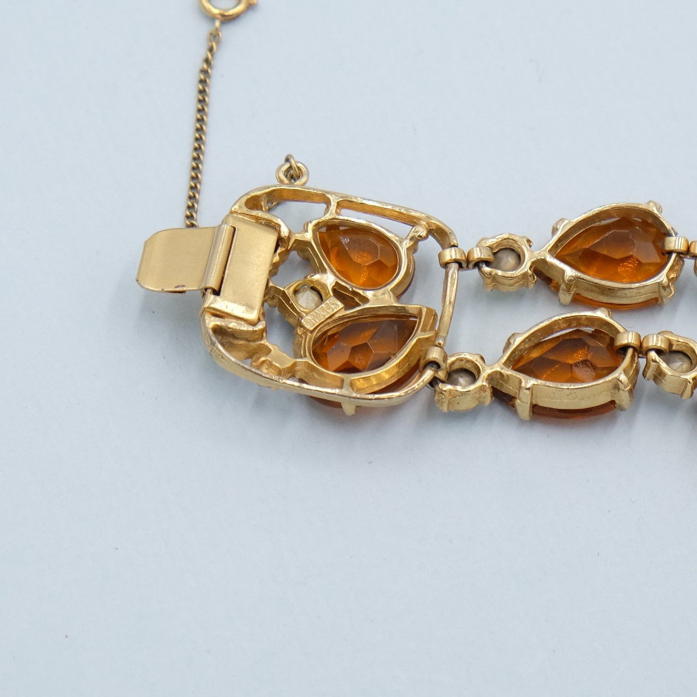 Vintage Selro Faux Topaz Bracelet 1960s