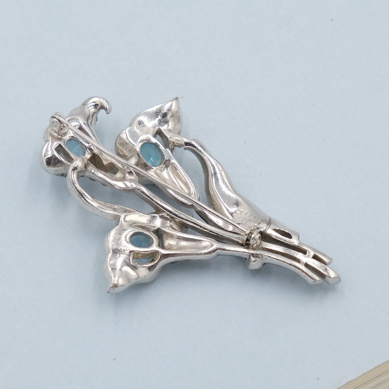 Vintage Trifari Cala Flower Pin 1940s