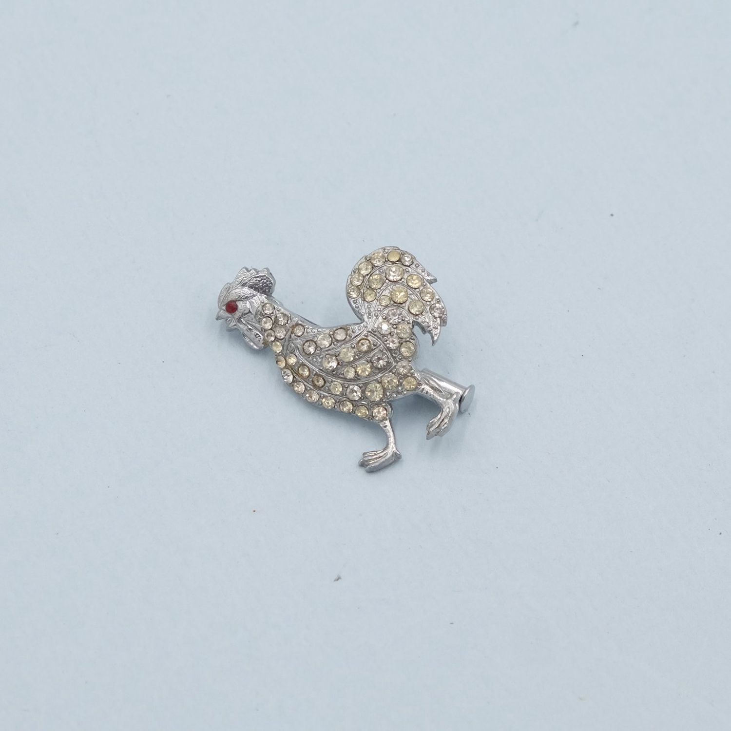 Tiny French Rooster Pin 1920s